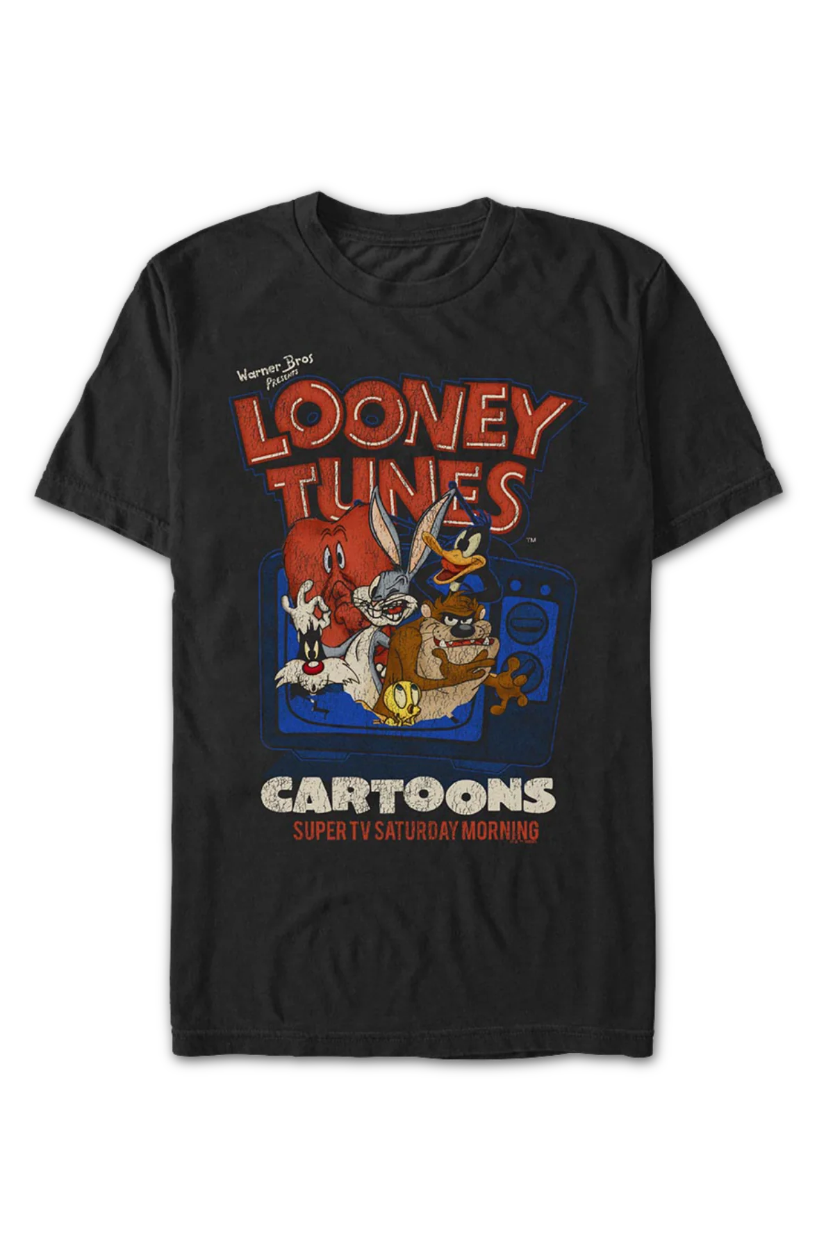 Super TV Saturday Morning Looney Tunes T-Shirt - Image 2