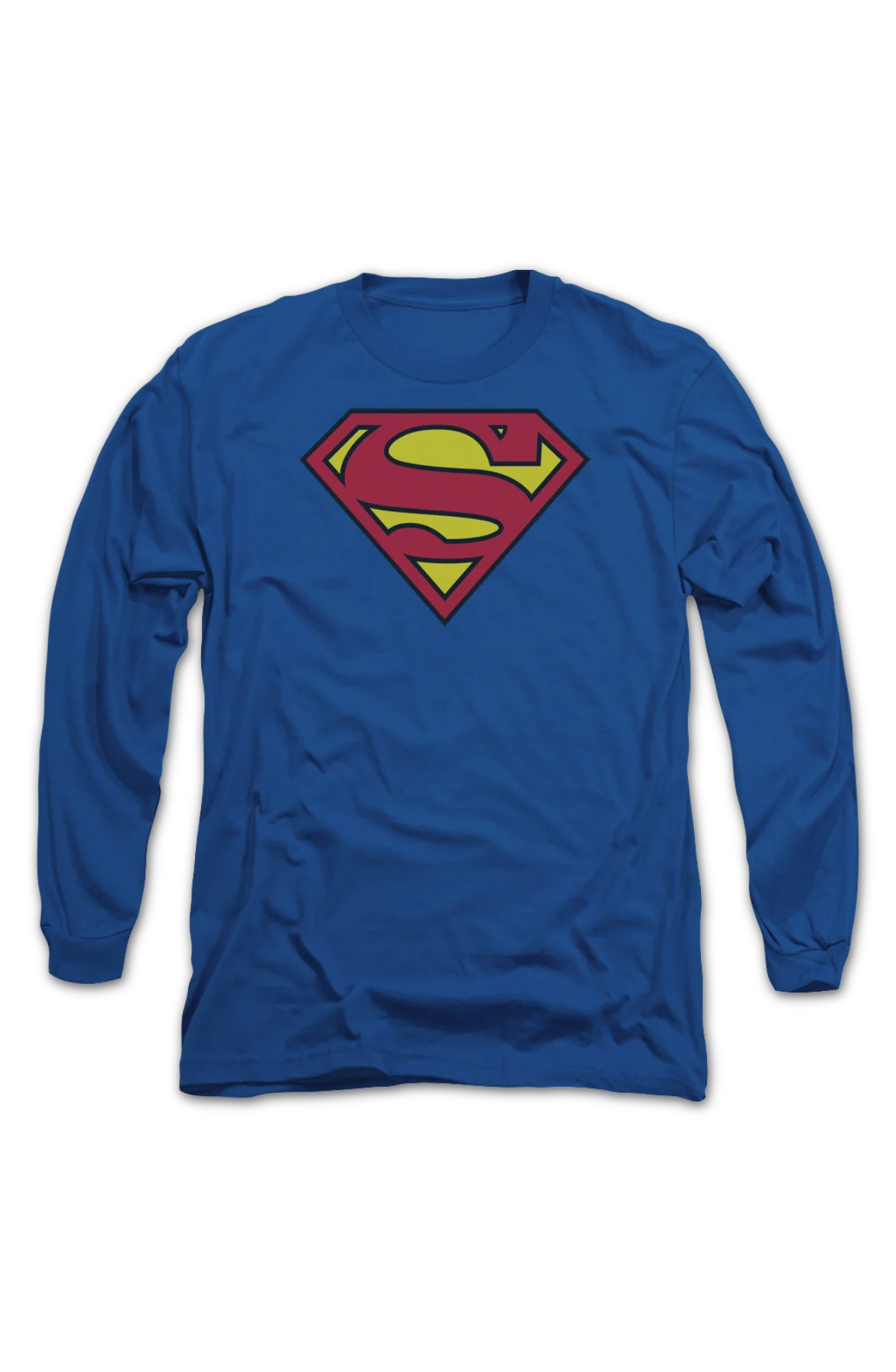 Superman Classic Logo DC Comics Long Sleeve Shirt - Image 2