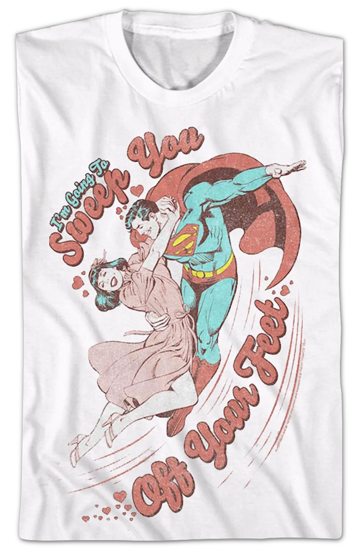 Superman I'll Sweep You Off Your Feet DC Comics T-Shirt - Image 2