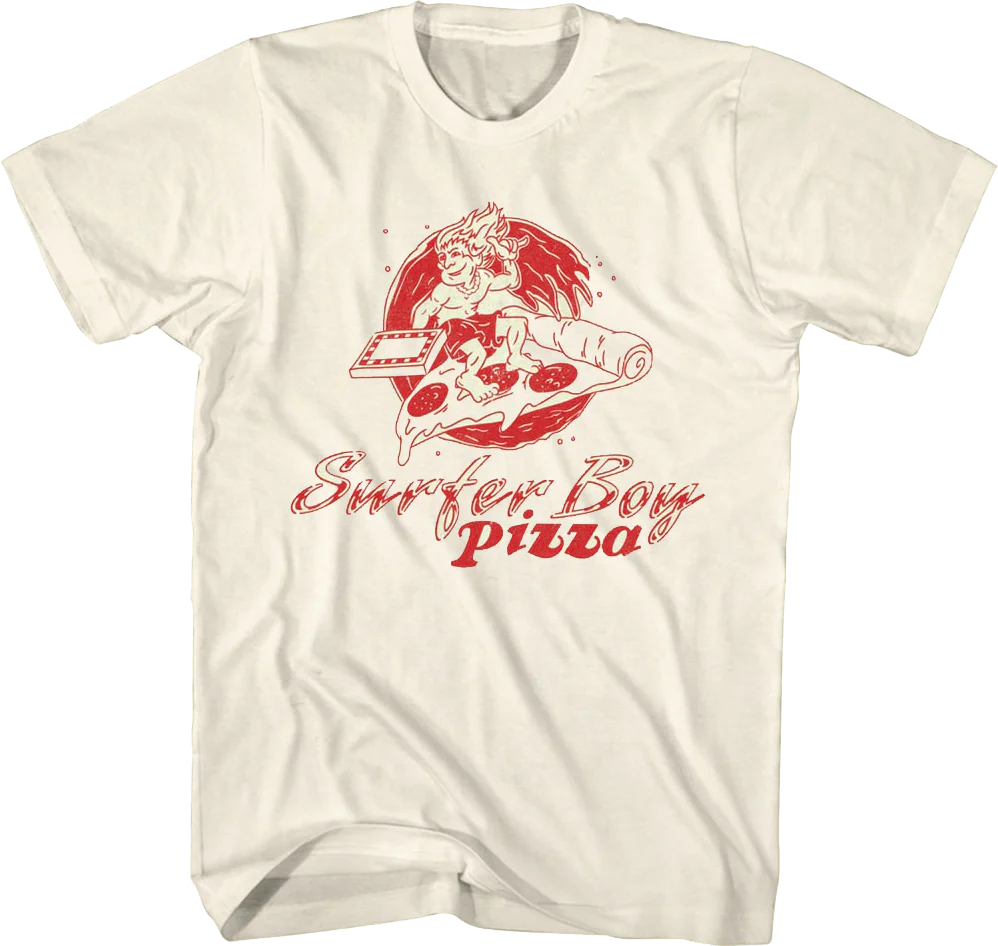 Surfer Boy Pizza Stranger Things T-Shirt