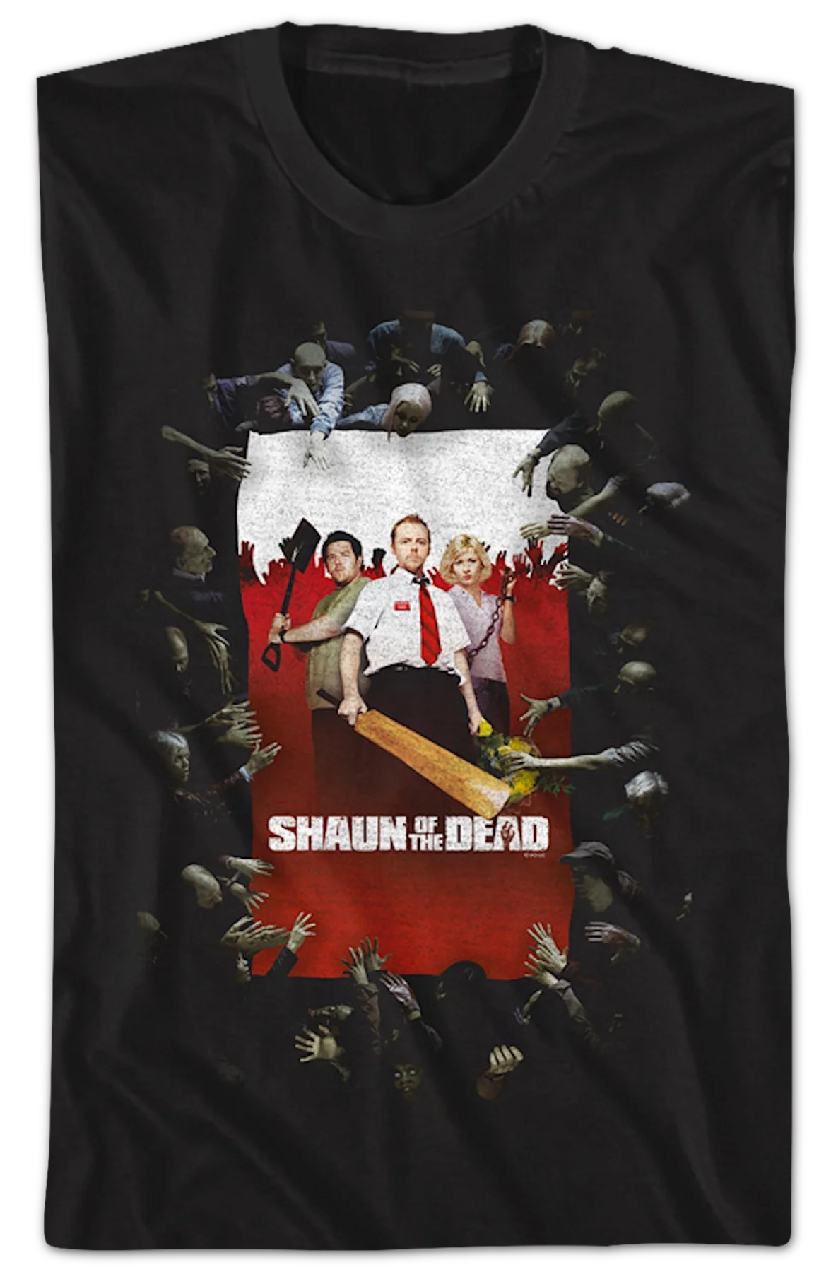 Surrounded Poster Shaun of the Dead T-Shirt - Image 2