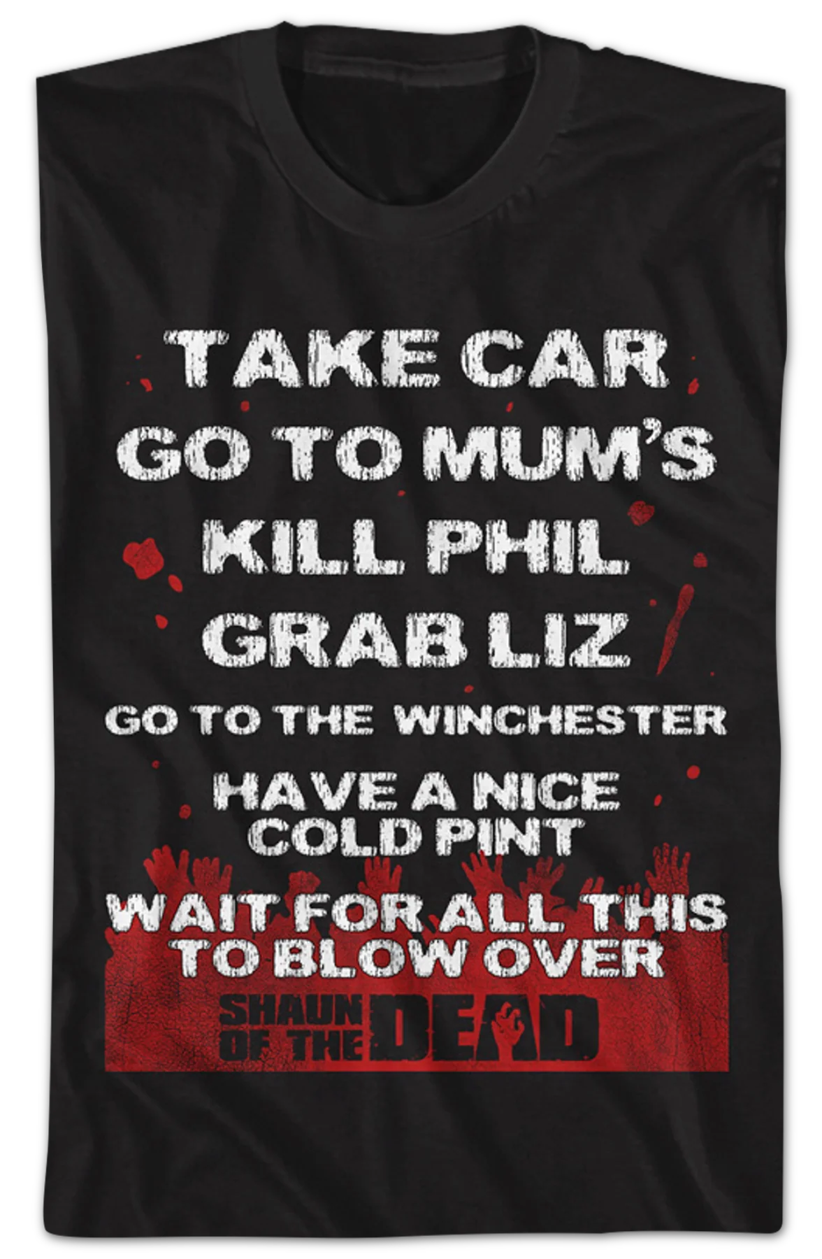 Survival Plan Shaun Of The Dead T-Shirt - Image 2