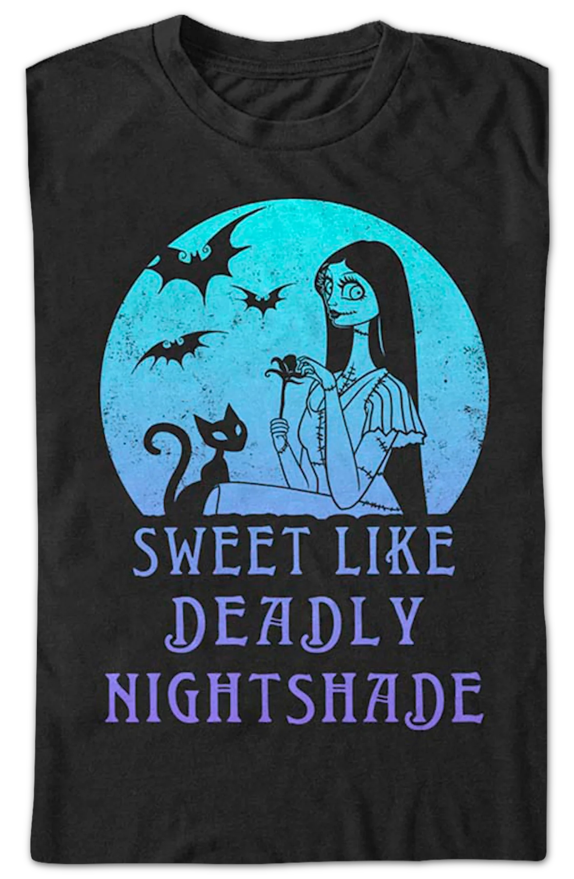 Sweet Like Deadly Nightshade Nightmare Before Christmas T-Shirt - Image 2