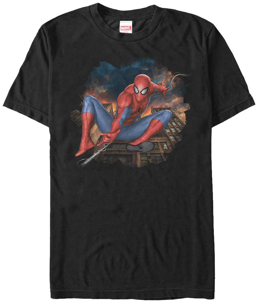 Swinging Into Action Spider-Man T-Shirt