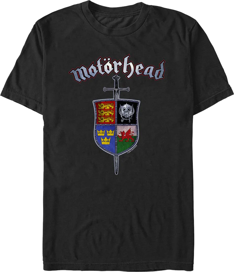 Sword & Shield Crest Motorhead T-Shirt