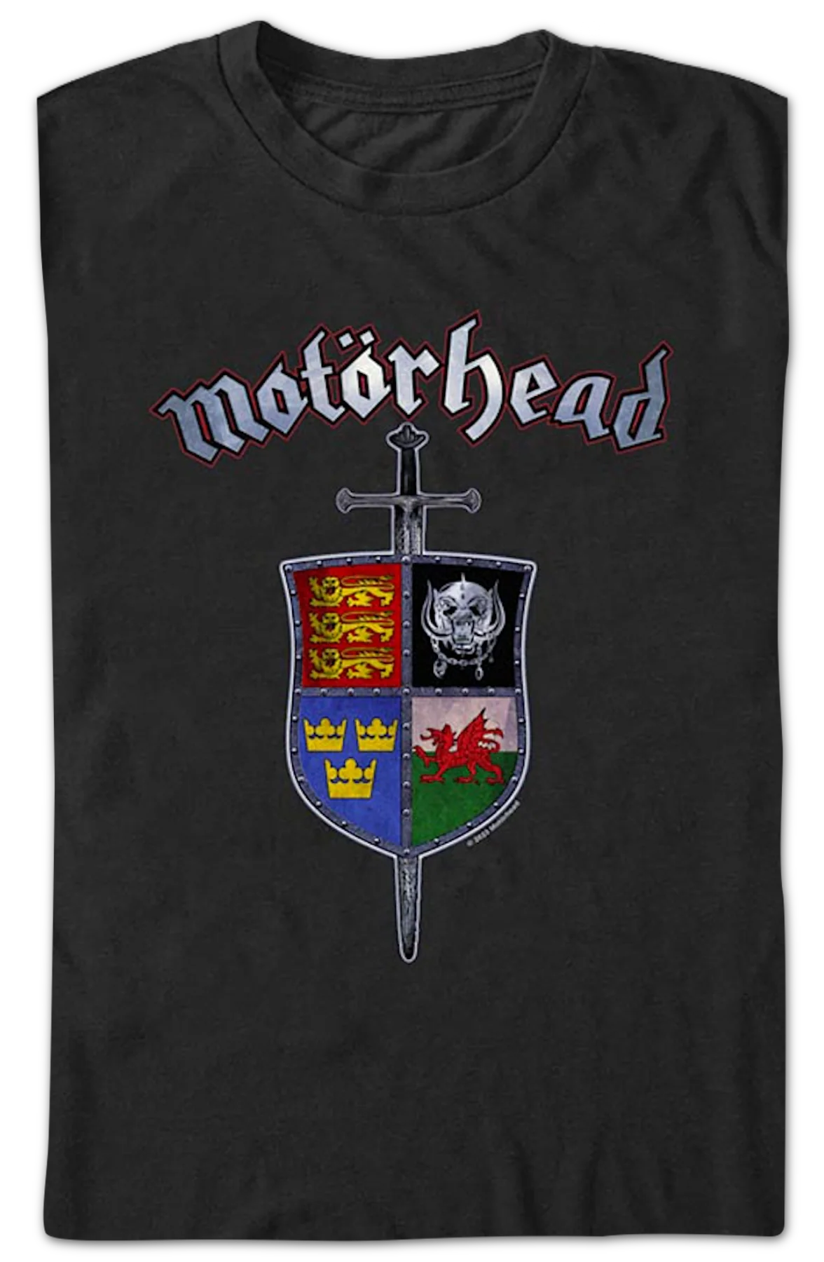 Sword & Shield Crest Motorhead T-Shirt - Image 2