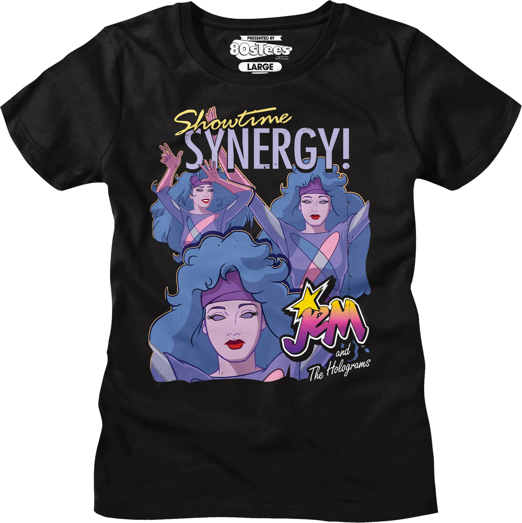 Syngergy Collage Jem And The Holograms T-Shirt - Image 4