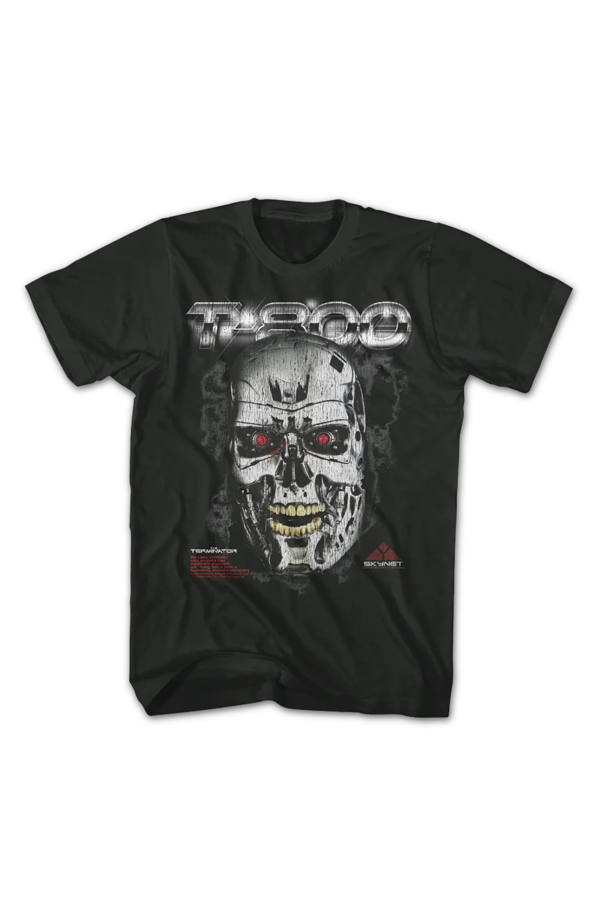 T-800 Endoskeleton Skull Terminator T-Shirt - Image 2