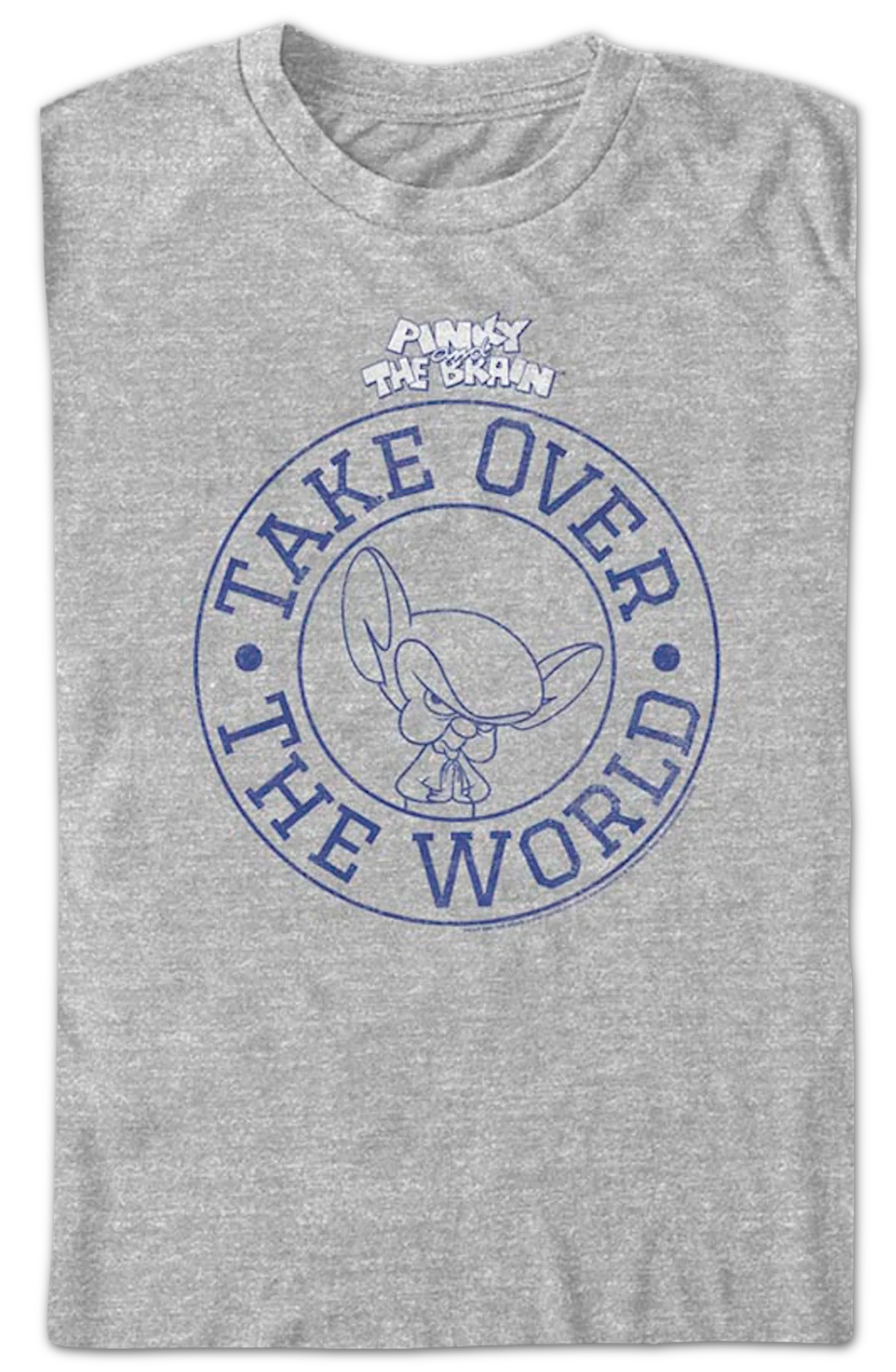 Take Over The World Circle Pinky And The Brain T-Shirt - Image 2