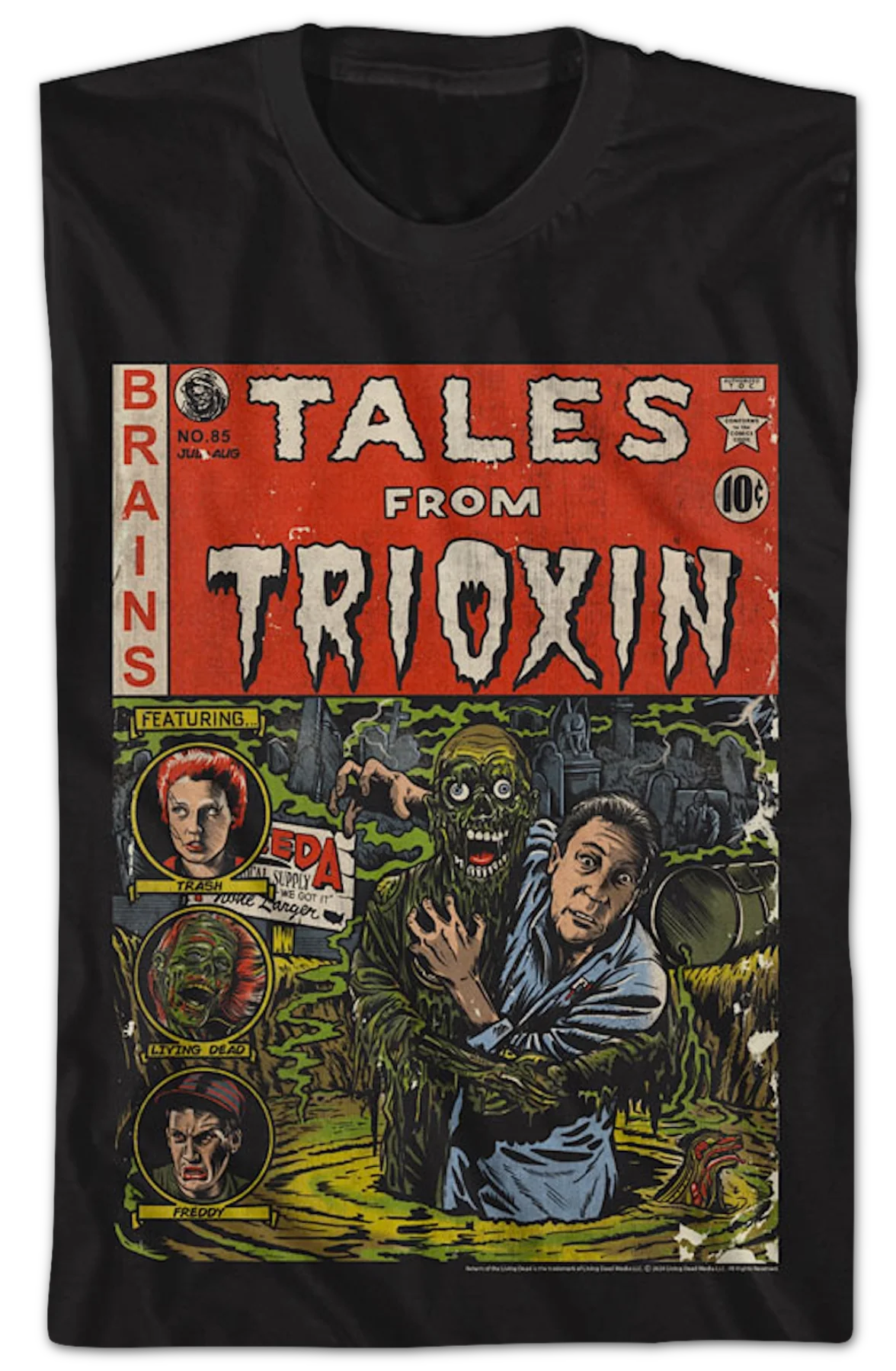 Tales From Trioxin Comic Book Return Of The Living Dead T-Shirt - Image 2