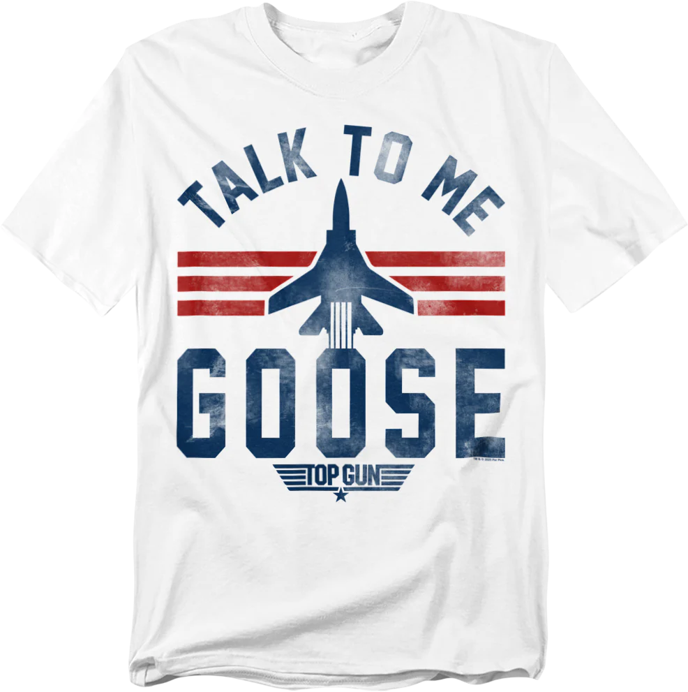 Talk To Me Goose F-14 Silhouette Top Gun T-Shirt