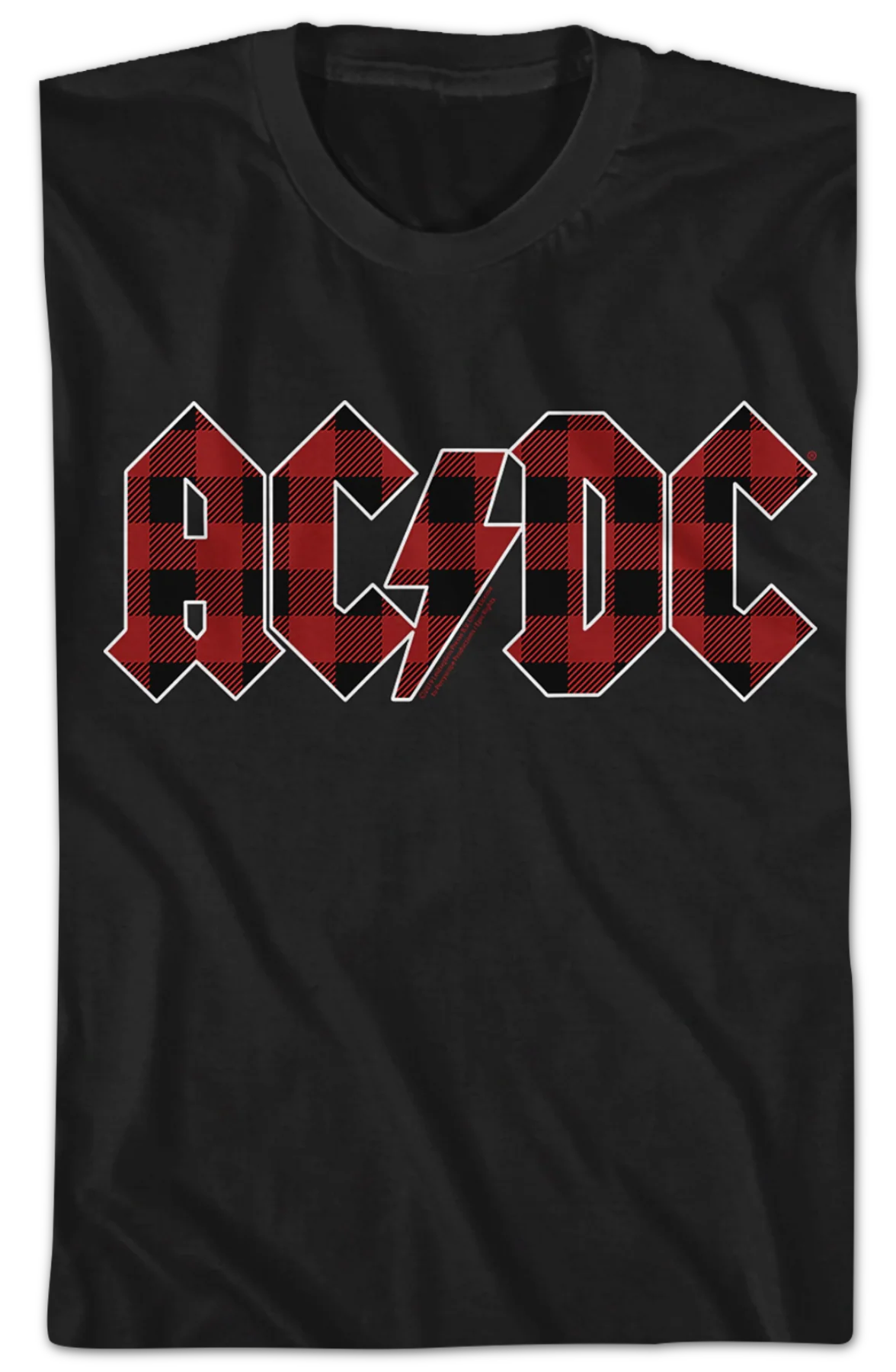 Tartan Logo ACDC T-Shirt - Image 2