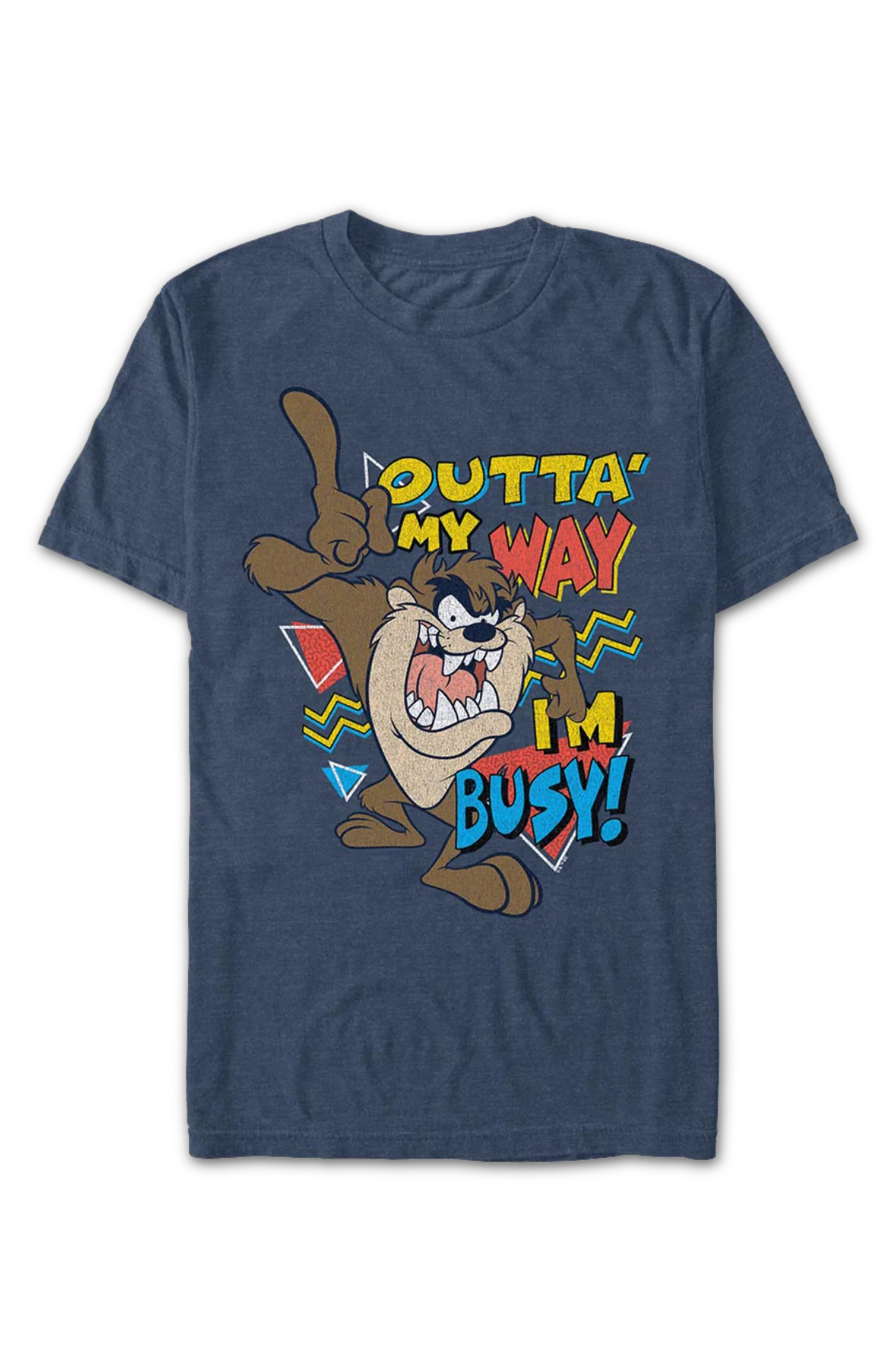 Tasmanian Devil Outta My Way I'm Busy Looney Tunes T-Shirt - Image 2