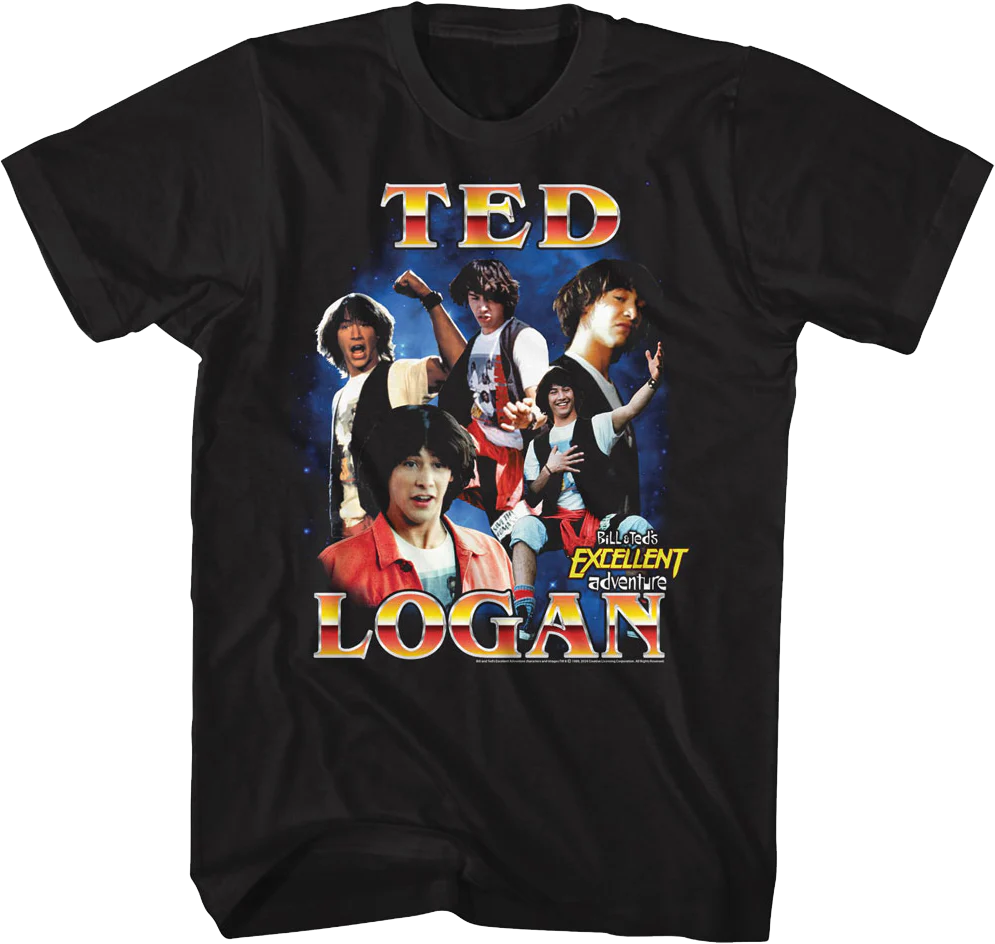 Ted Logan Collage Bill & Ted's Excellent Adventure T-Shirt