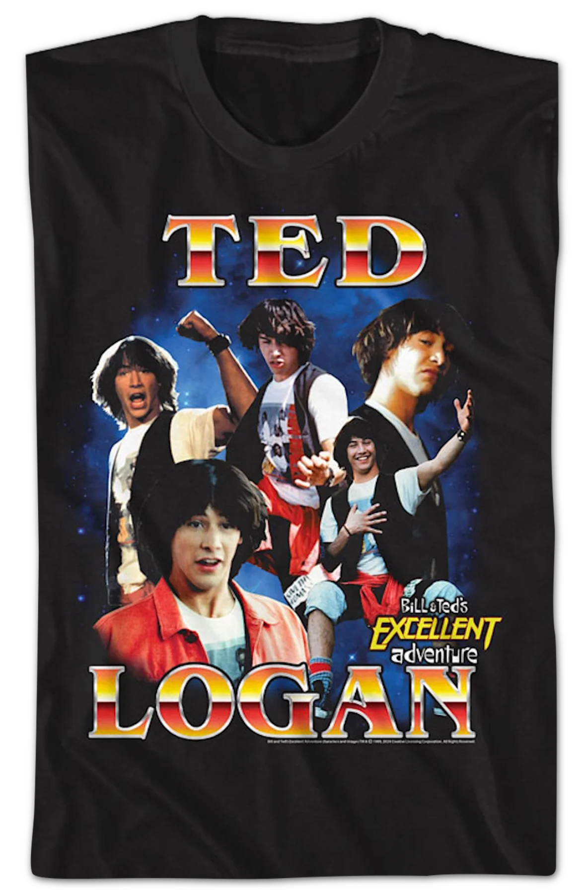 Ted Logan Collage Bill & Ted's Excellent Adventure T-Shirt - Image 2