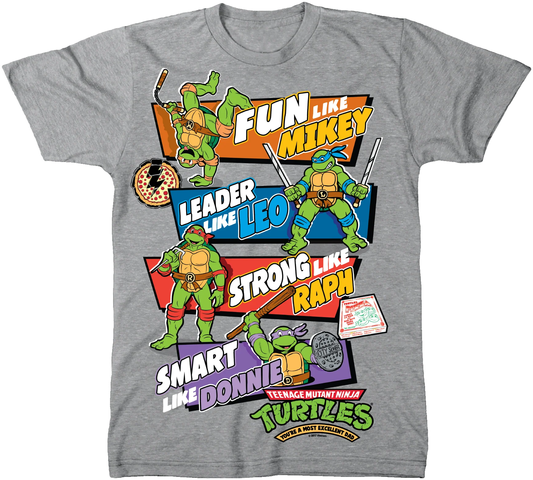 Teenage Mutant Ninja Turtles Most Excellent Dad T-Shirt