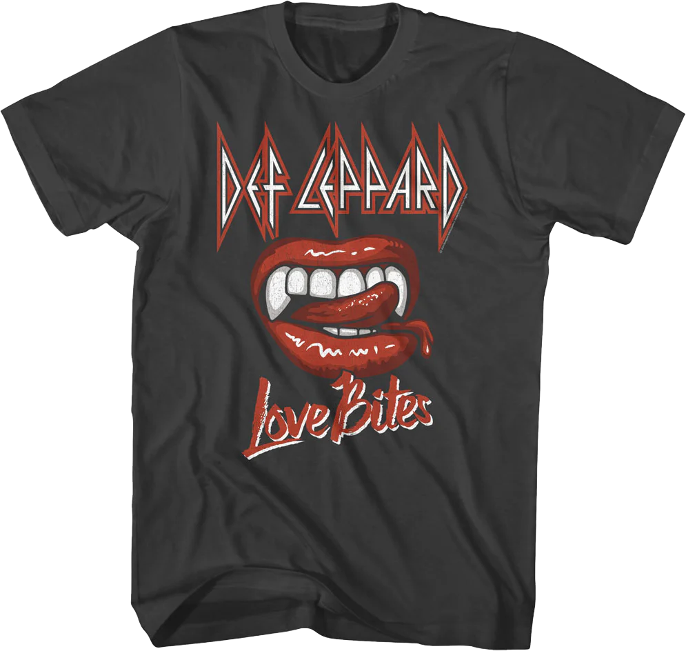 Teeth Love Bites Def Leppard T-Shirt