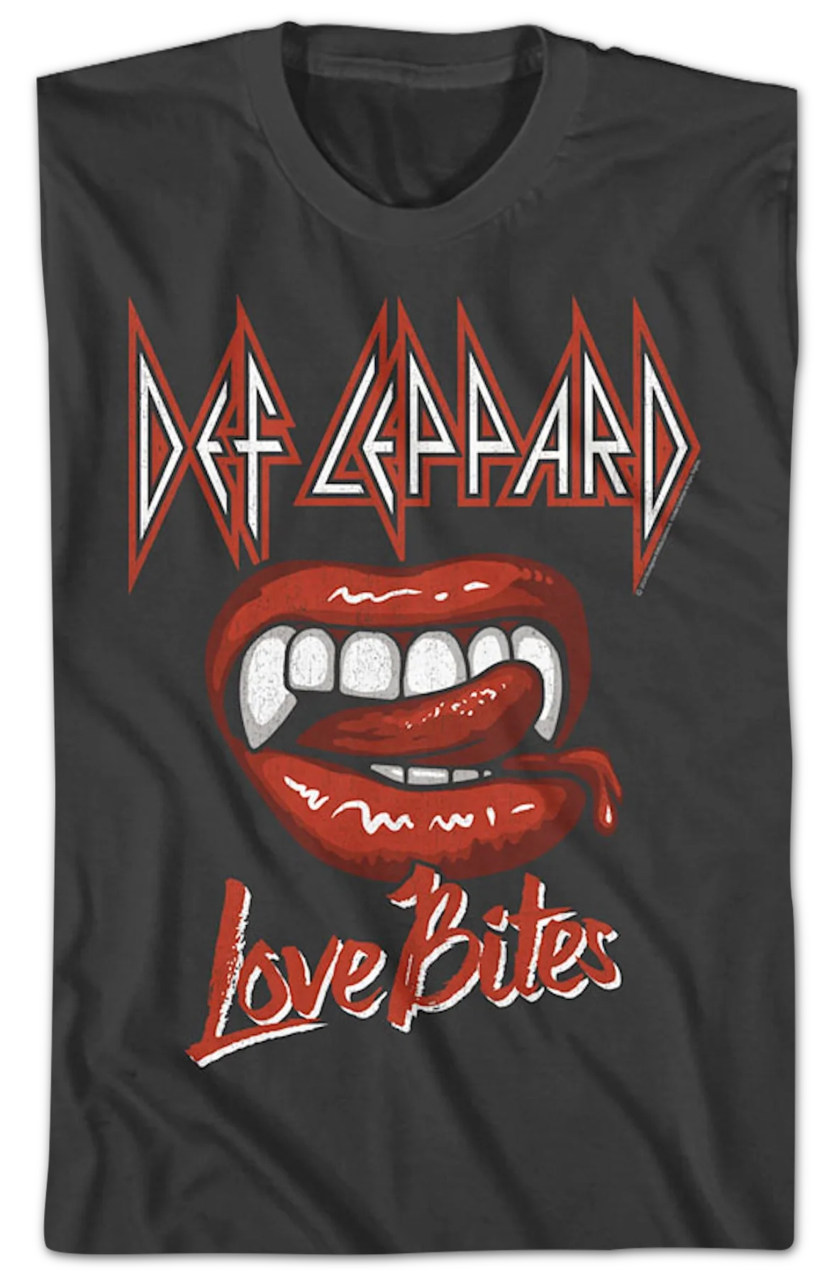 Teeth Love Bites Def Leppard T-Shirt - Image 2