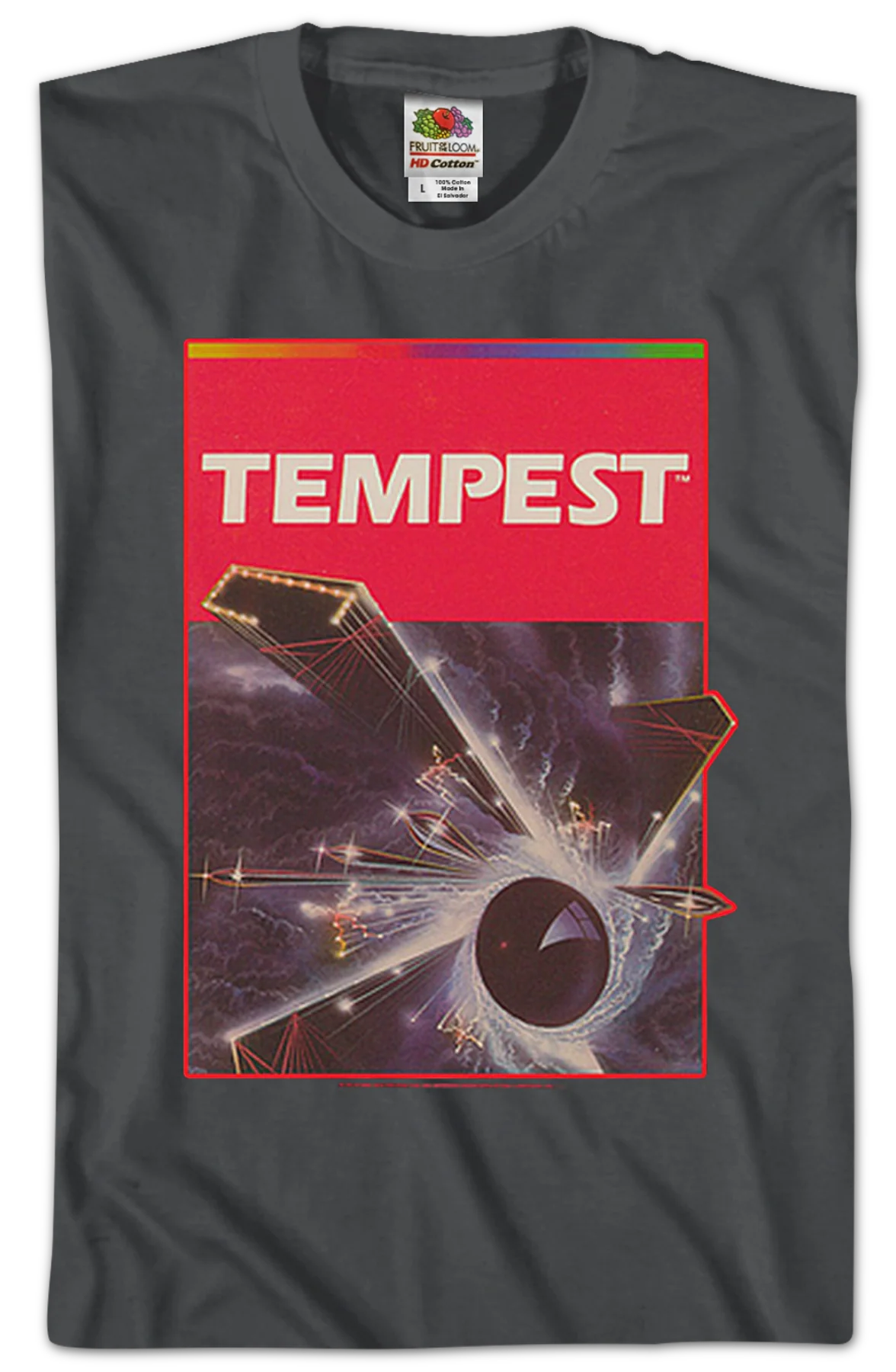Tempest Cartridge Art Atari T-Shirt - Image 2