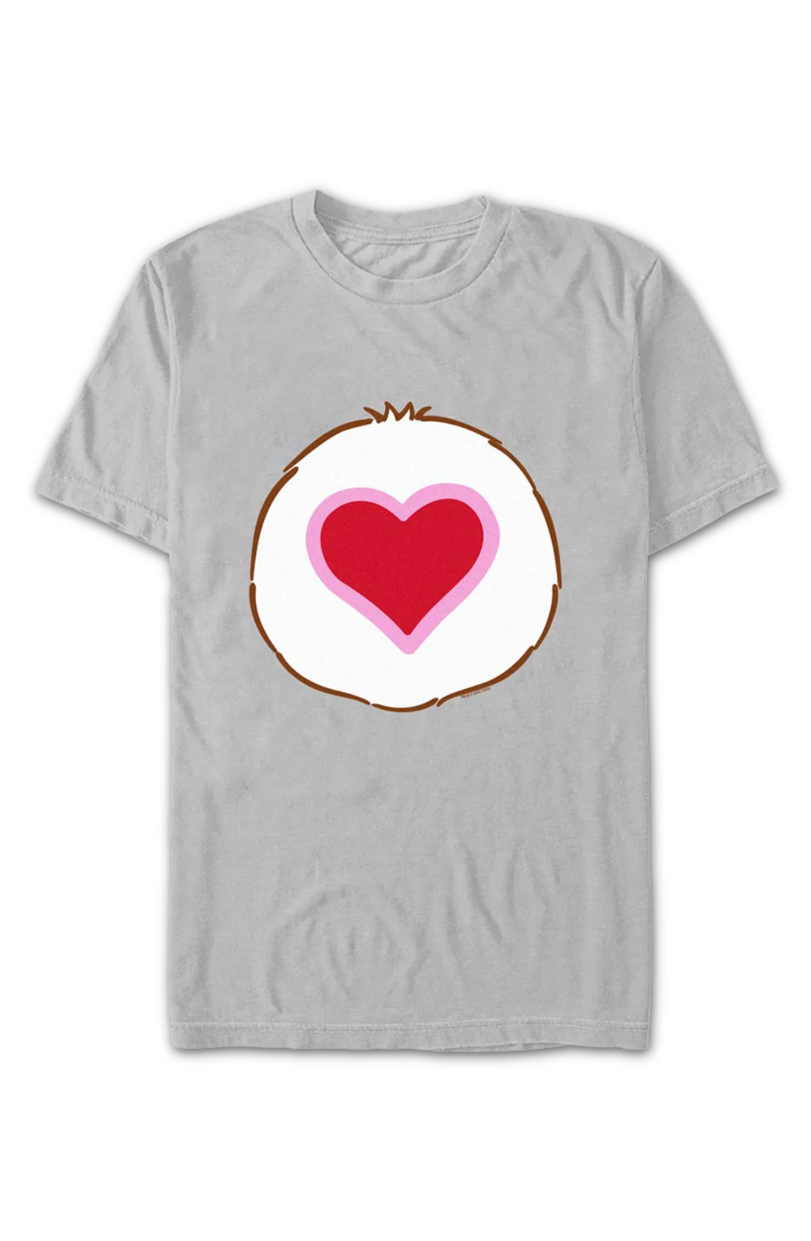 Tenderheart Bear Belly Badge Care Bears T-Shirt - Image 2