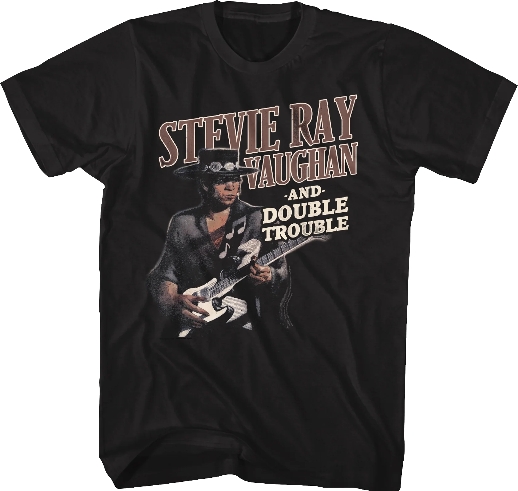 Texas Flood Pic Stevie Ray Vaughan and Double Trouble T-Shirt