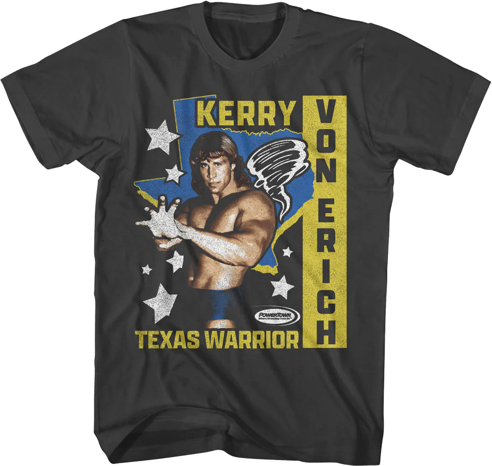 Texas Warrior Stars Kerry Von Erich T-Shirt