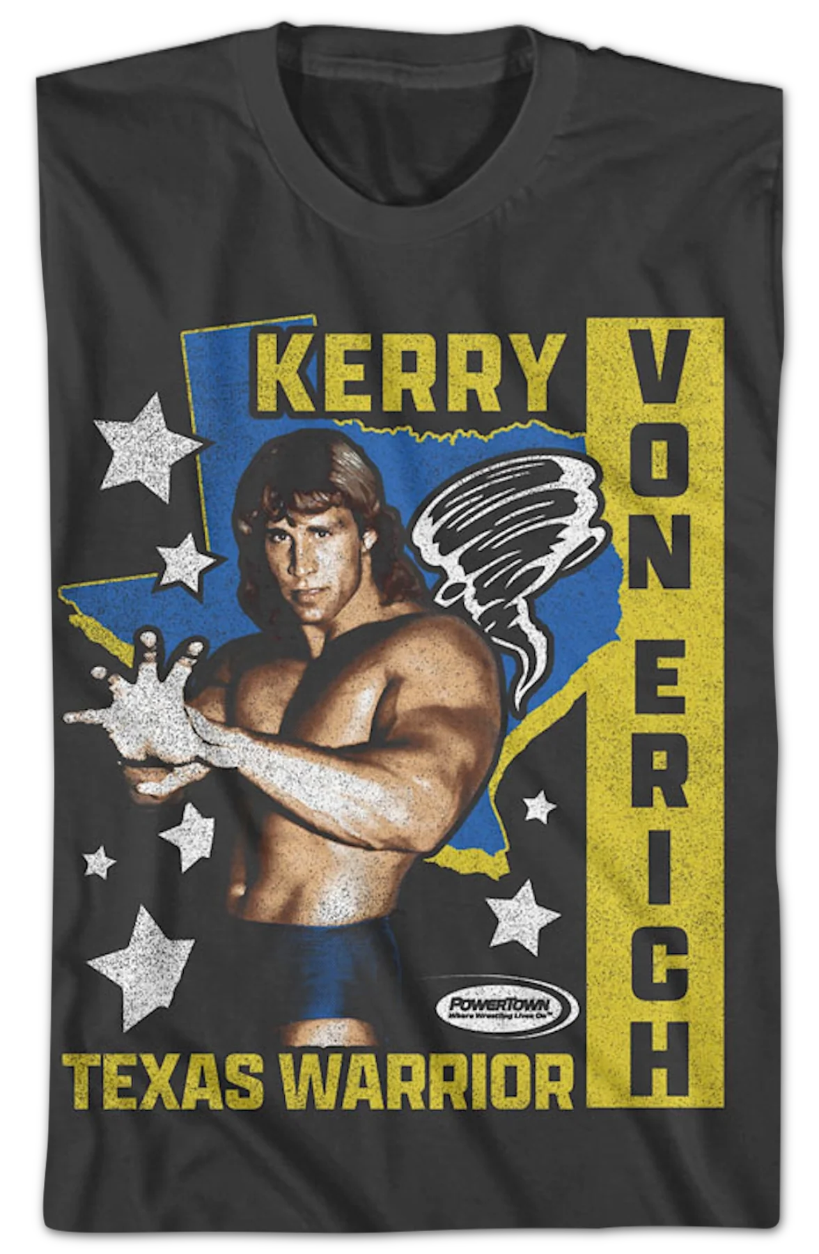 Texas Warrior Stars Kerry Von Erich T-Shirt - Image 2