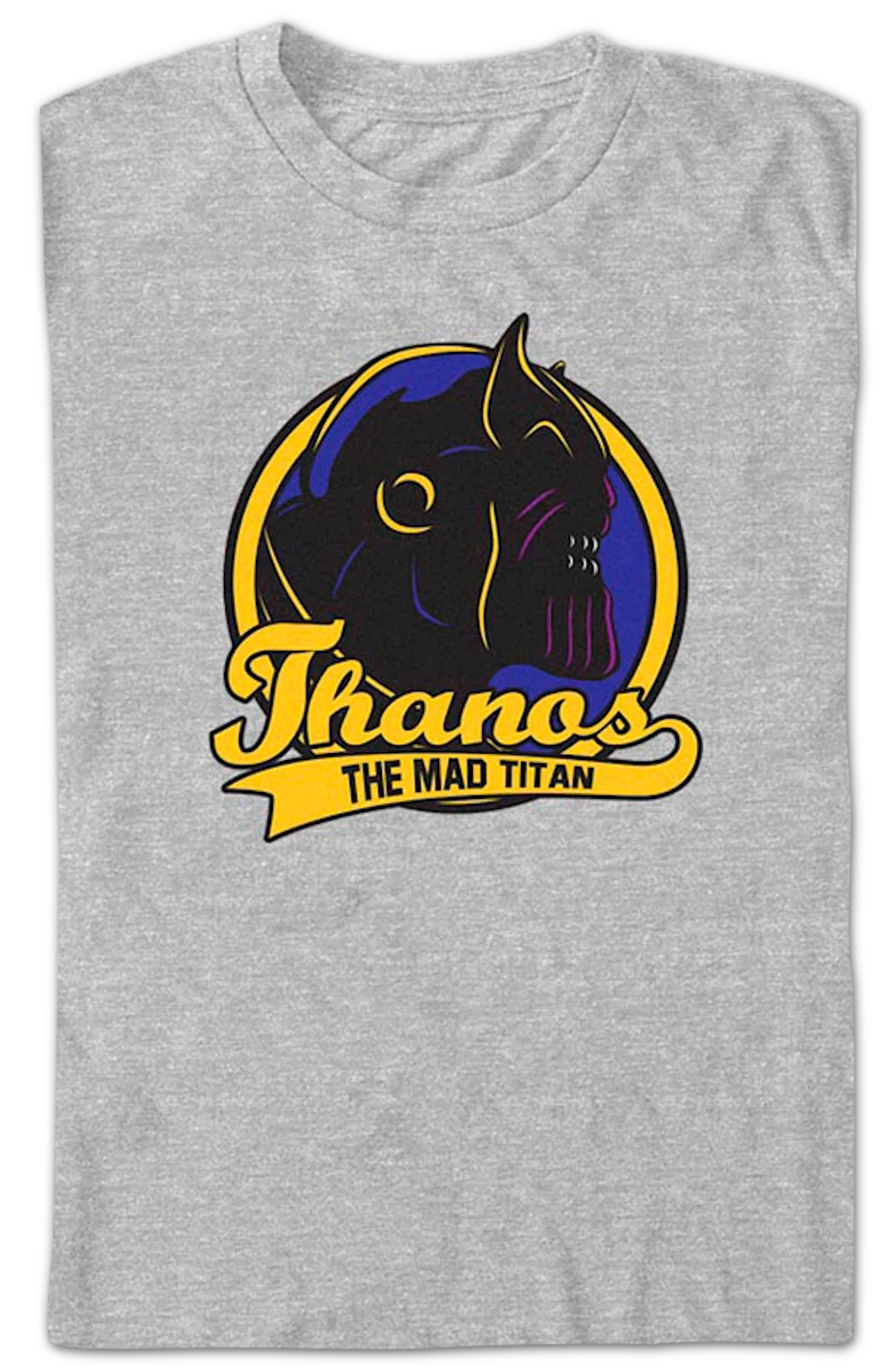 Thanos Mad Titan Logo Marvel Comics T-Shirt - Image 2