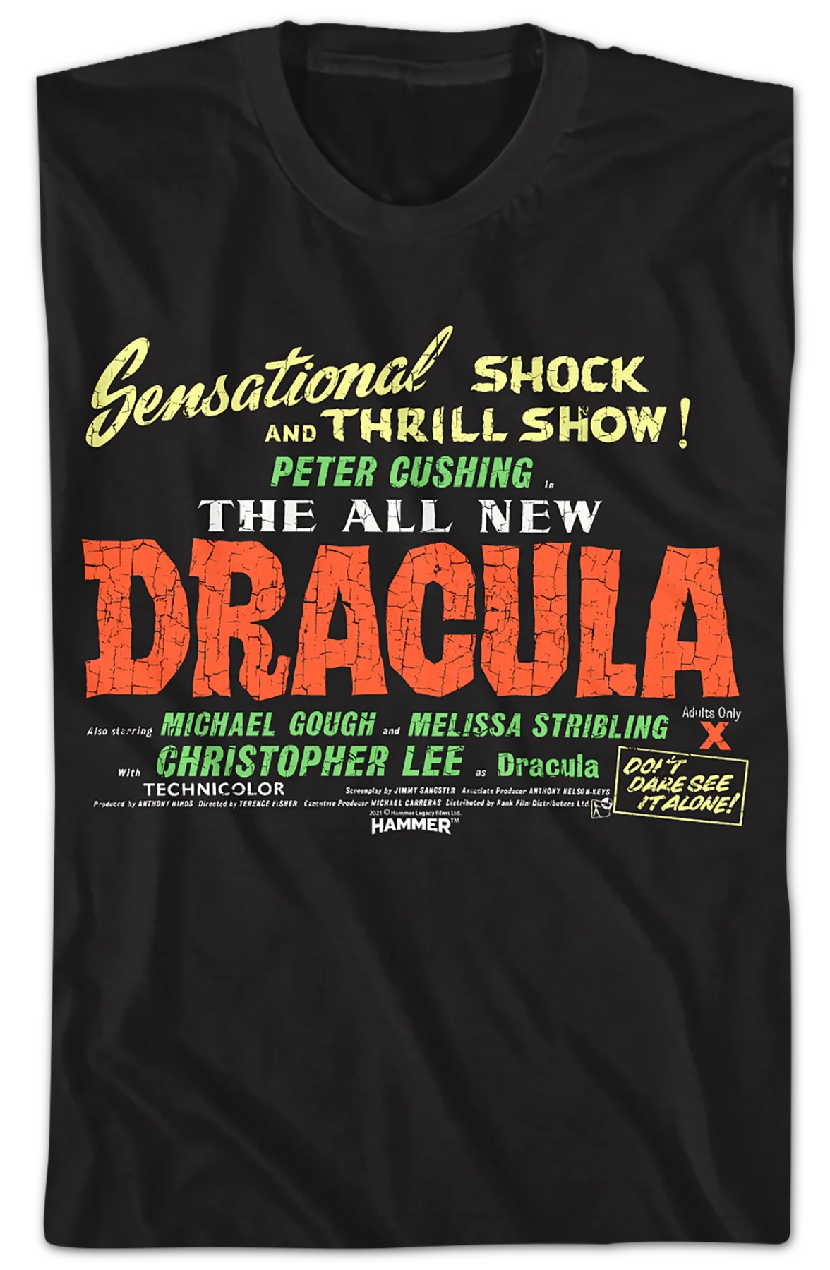 The All New Dracula Hammer Films T-Shirt - Image 2