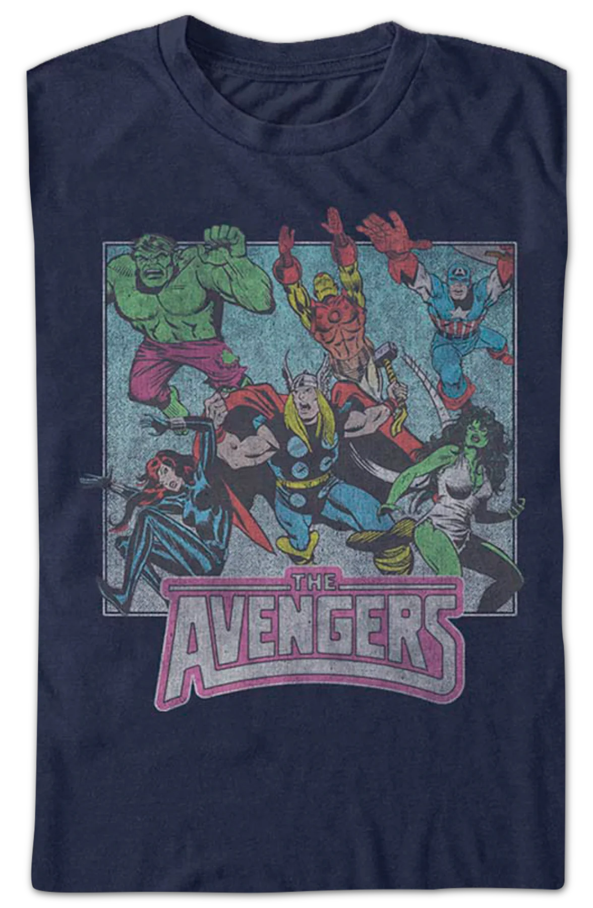 The Avengers Earth's Mightiest Heroes Marvel Comics T-Shirt - Image 2