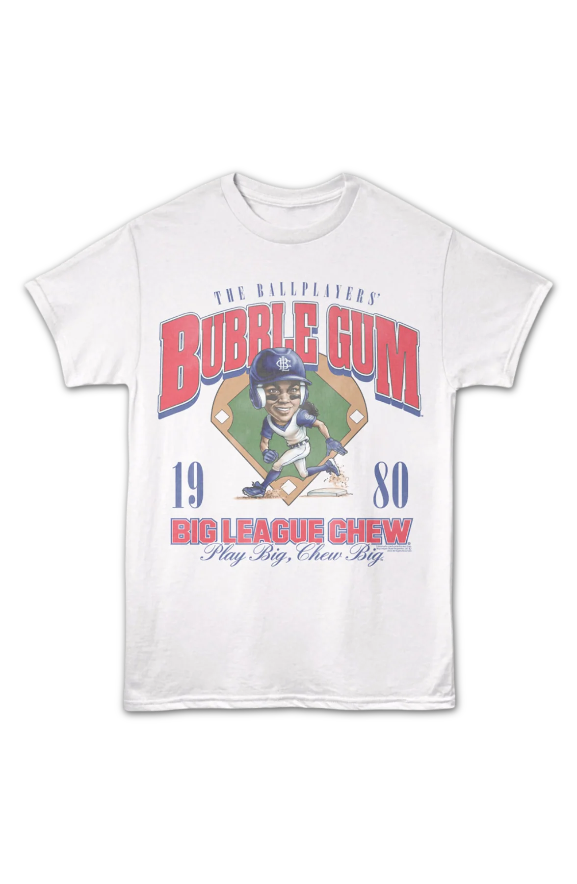 The Ballplayers' Bubble Gum 1980 Big League Chew T-Shirt - Image 2
