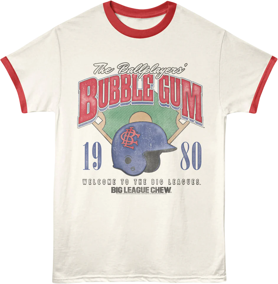 The Ballplayers' Bubble Gum Big League Chew Ringer Shirt