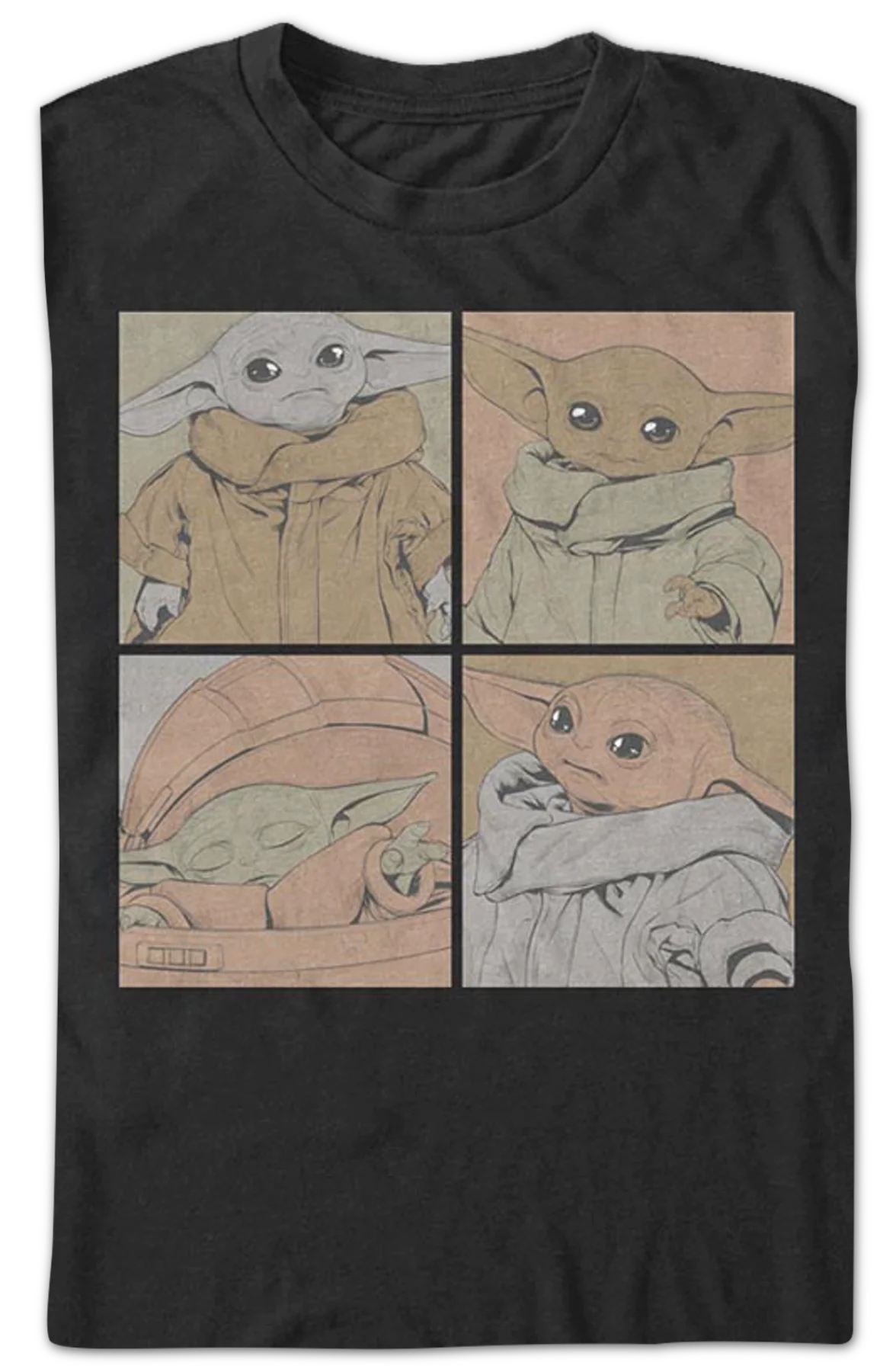 The Child Four Photos The Mandalorian Star Wars T-Shirt - Image 2