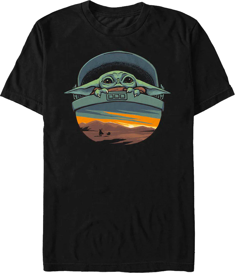 The Child Landscape The Mandalorian Star Wars T-Shirt