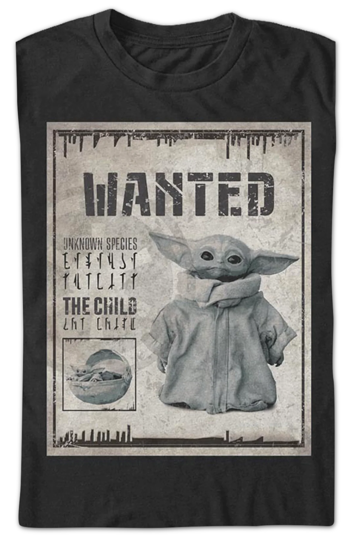 The Child Wanted Poster The Mandalorian Star Wars T-Shirt - Image 2