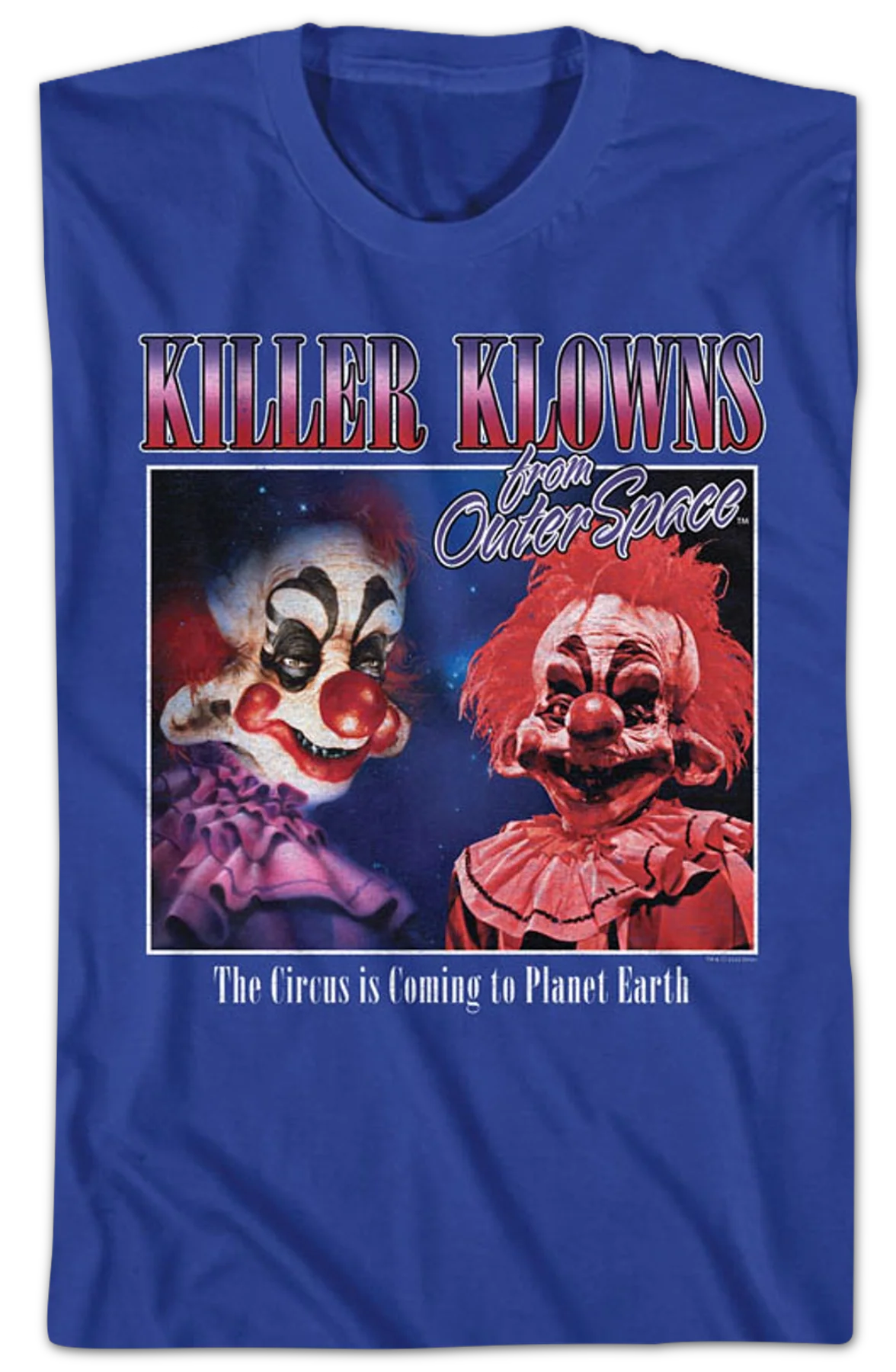 The Circus Is Coming Killer Klowns From Outer Space T-Shirt - Image 2