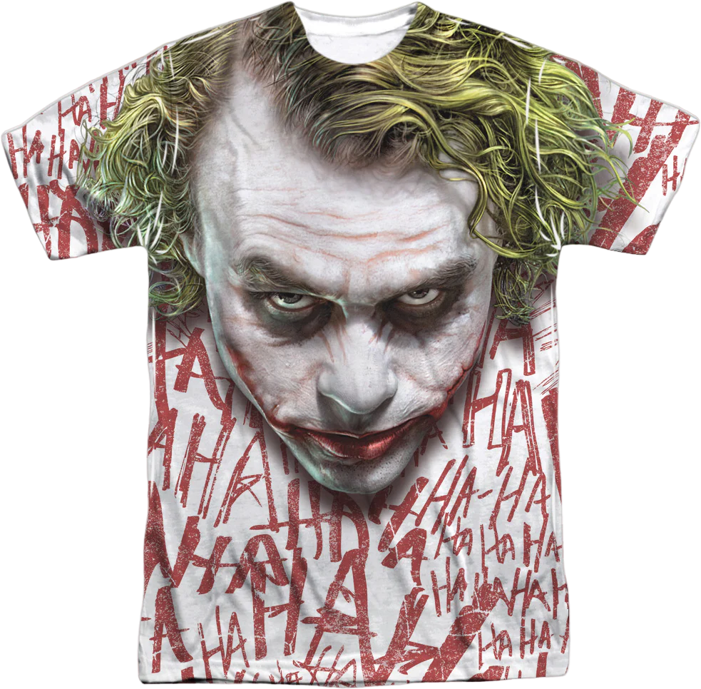 The Dark Knight The Joker's Face DC Comics T-Shirt