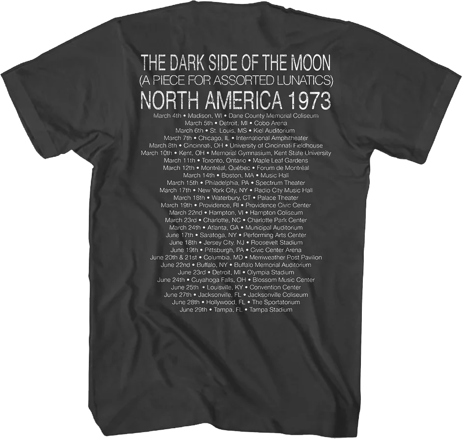 The Dark Side of the Moon North America 1973 Pink Floyd T-Shirt - Image 3