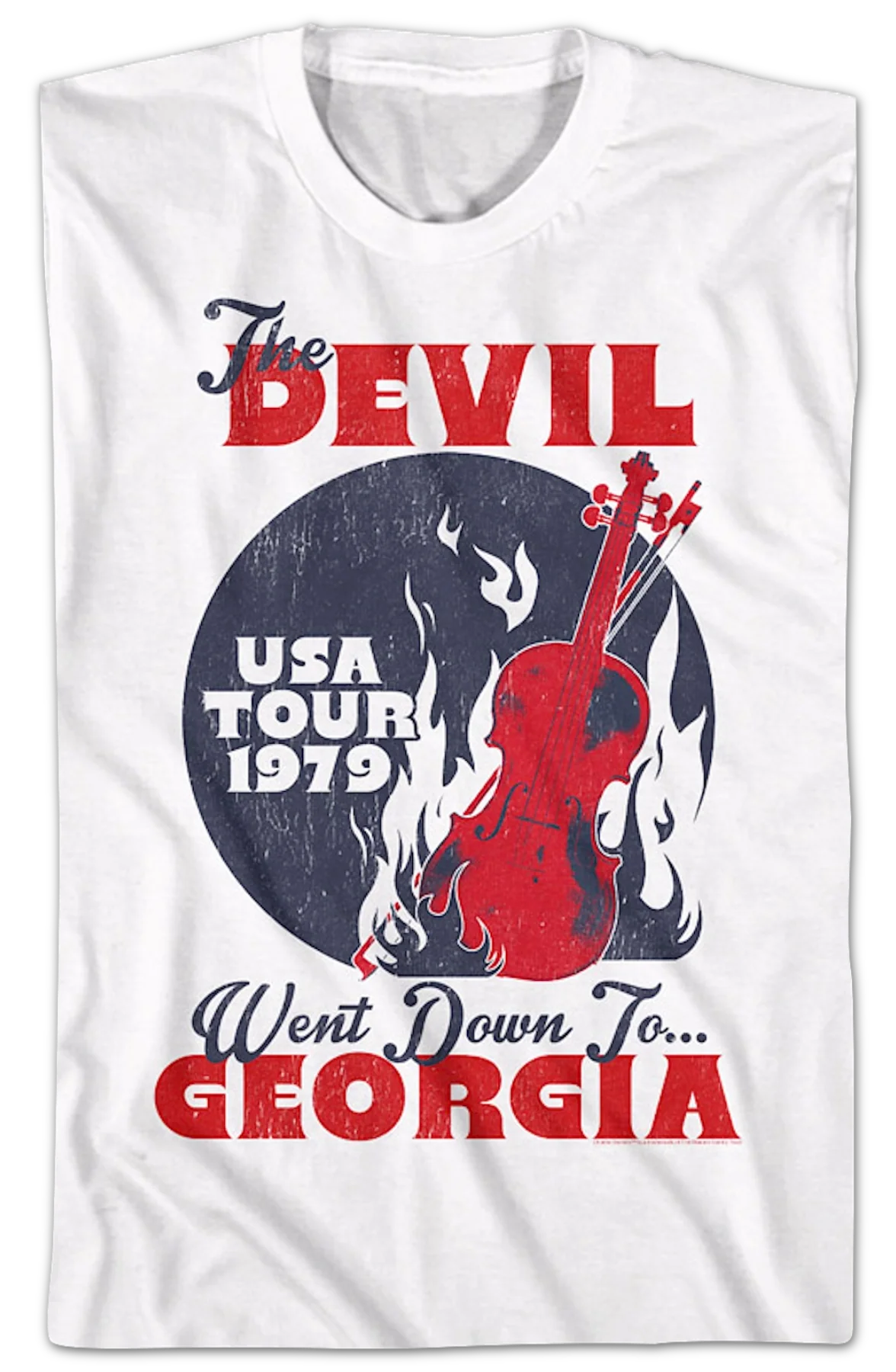 The Devil Went Down To Georgia Tour Charlie Daniels T-Shirt - Image 2