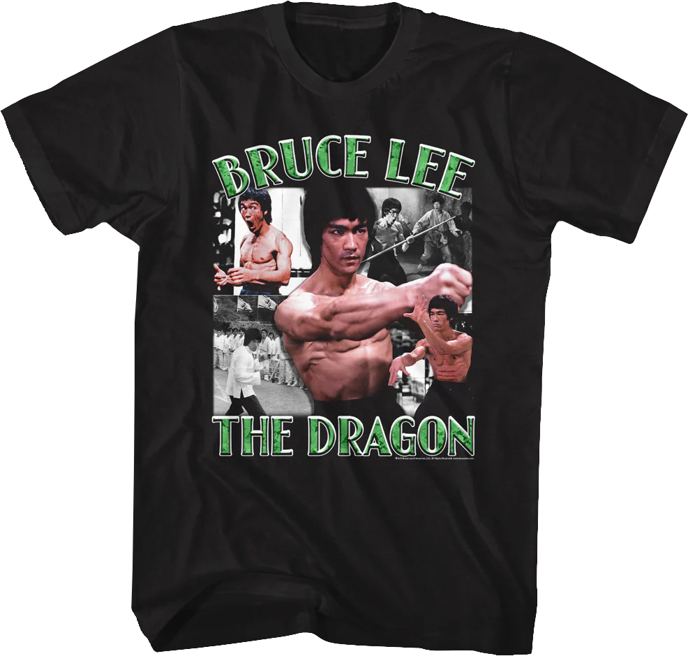 The Dragon Collage Bruce Lee T-Shirt