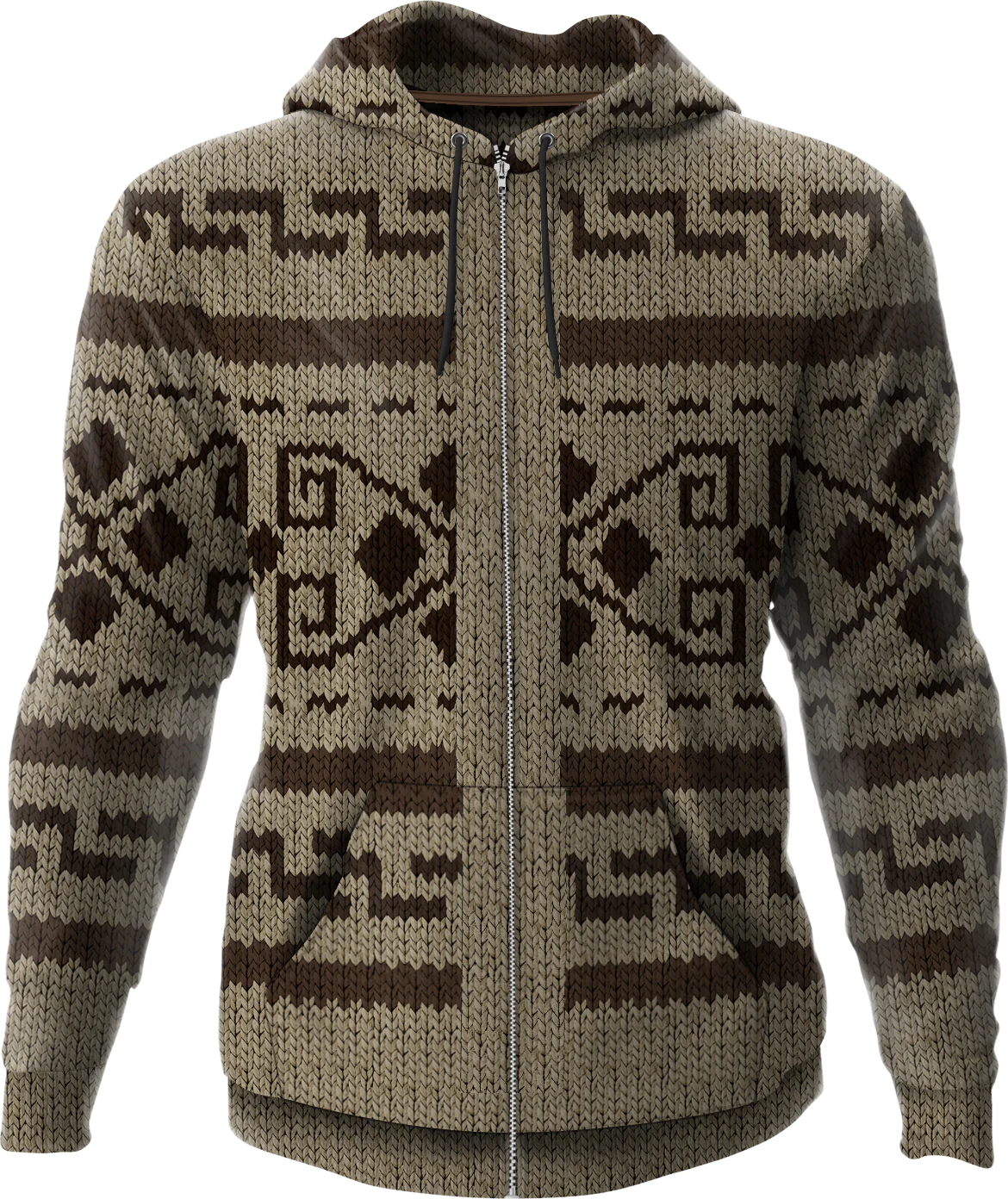The Dude's Sweater Big Lebowski Zip Up Hoodie