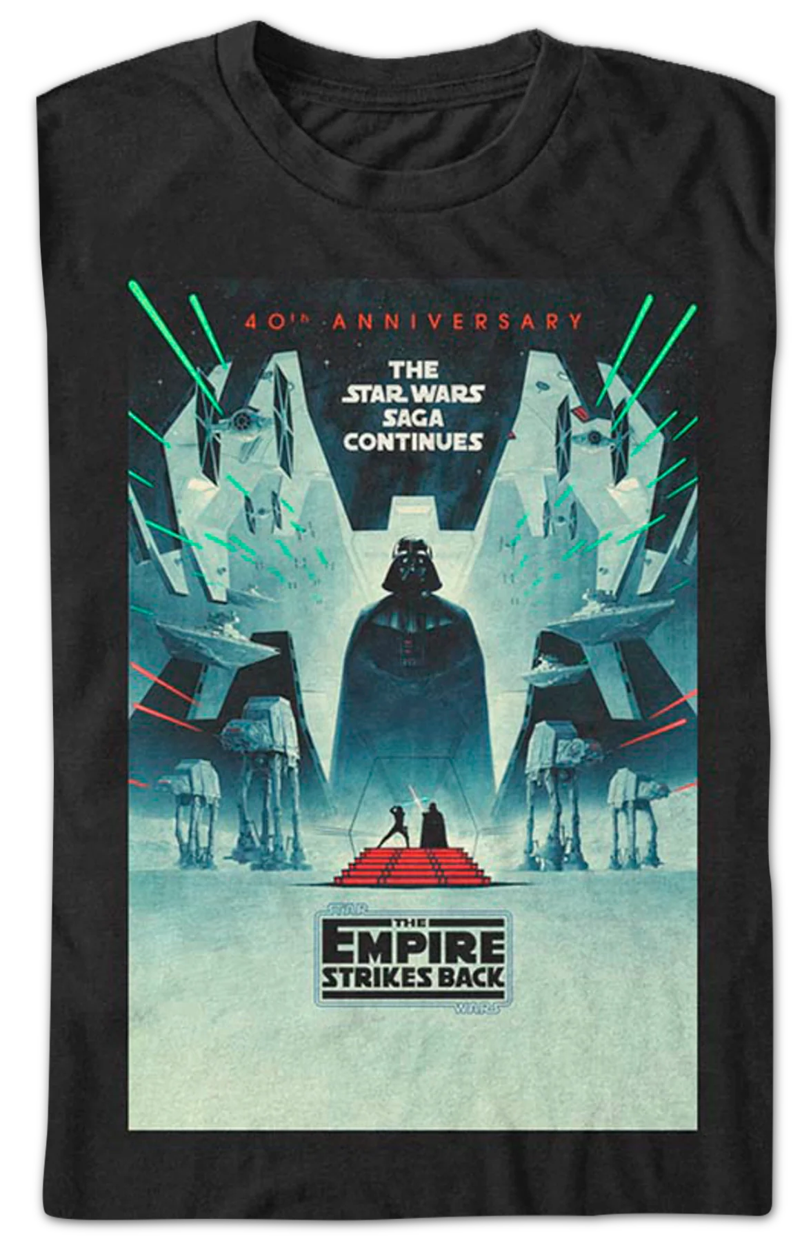 The Empire Strikes Back 40th Anniversary Star Wars T-Shirt - Image 2