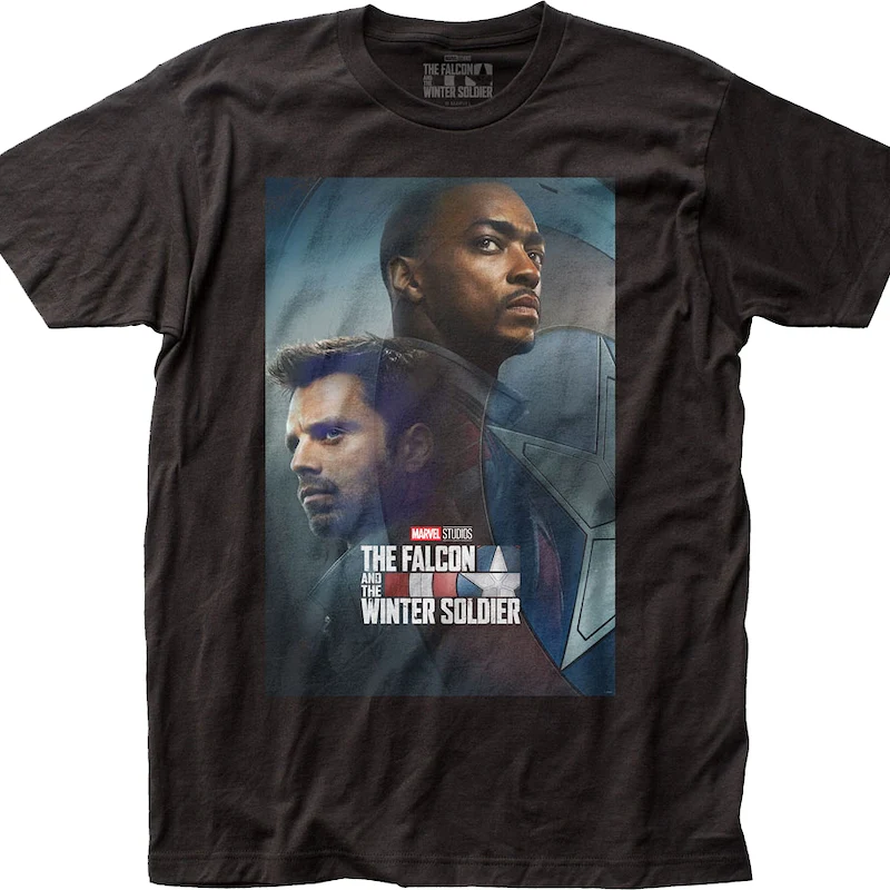 The Falcon And The Winter Soldier Collage Marvel Comics T-Shirt