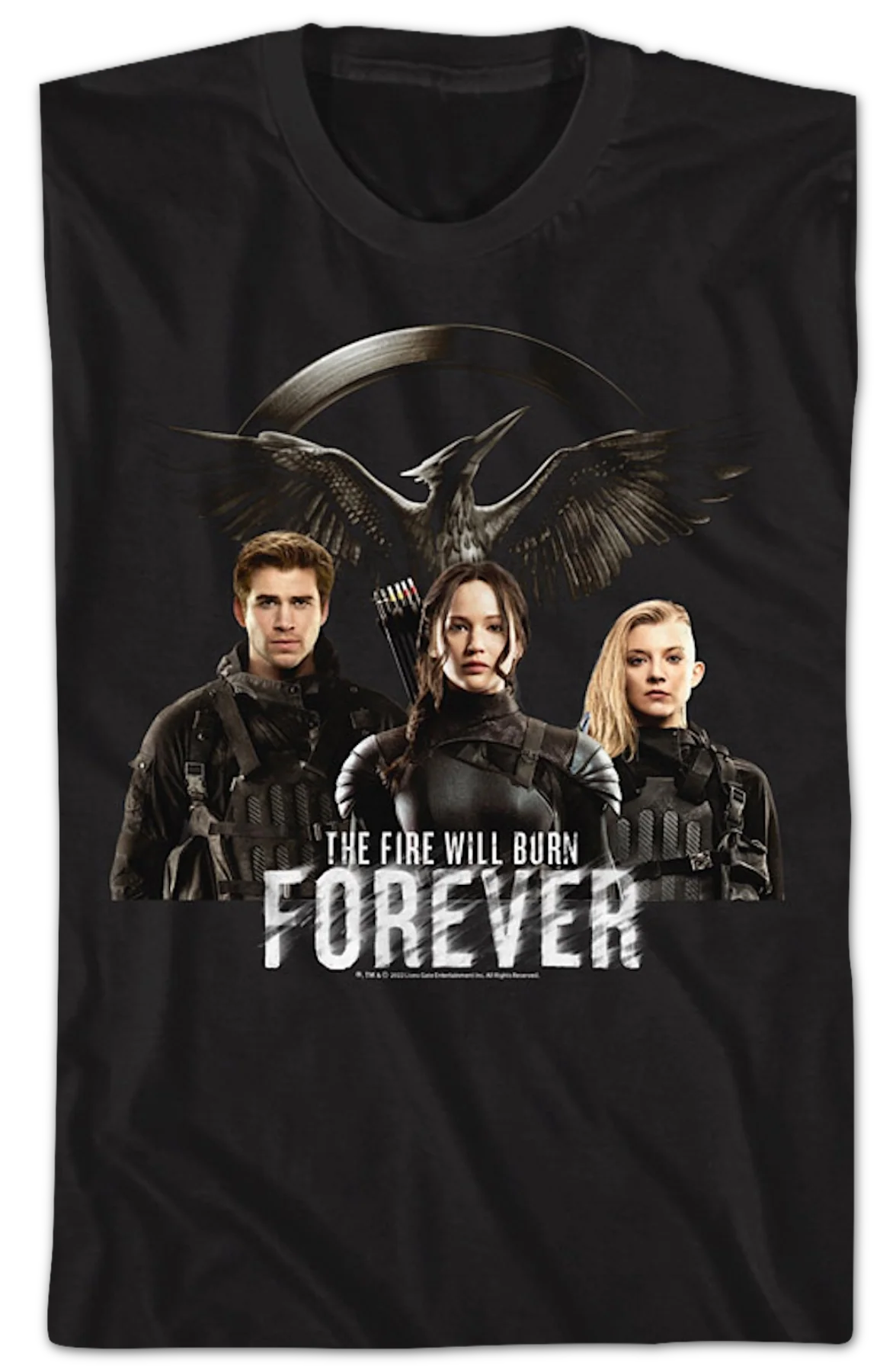 The Fire Will Burn Forever Hunger Games T-Shirt - Image 2