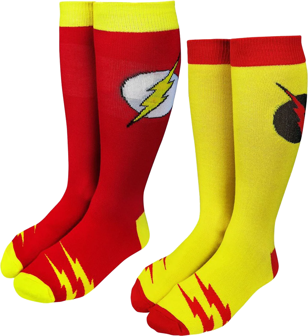 The Flash and Reverse-Flash 2-Pack DC Comics Socks