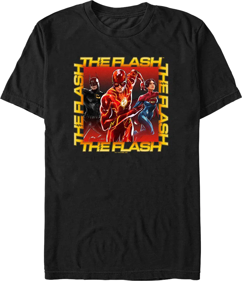 The Flash Hero Group Photo DC Comics T-Shirt