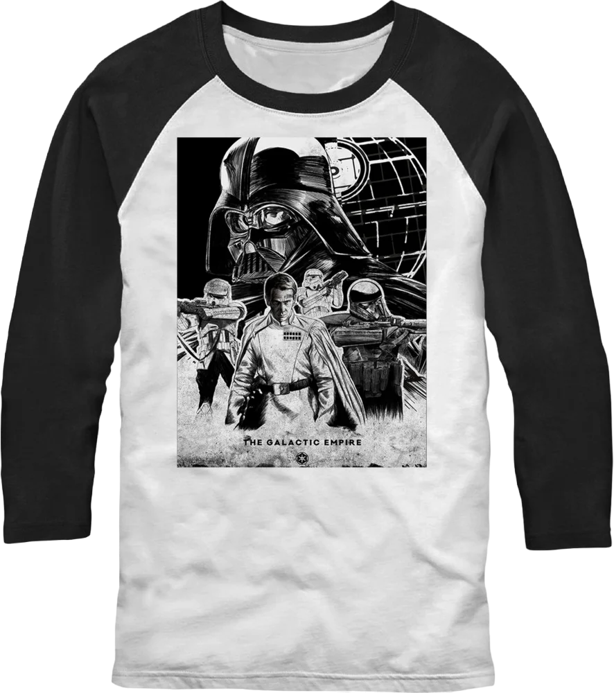 The Galactic Empire Star Wars Raglan Baseball Shirt