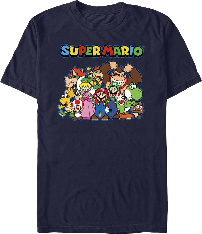 The Gang's All Here Super Mario Bros. T-Shirt