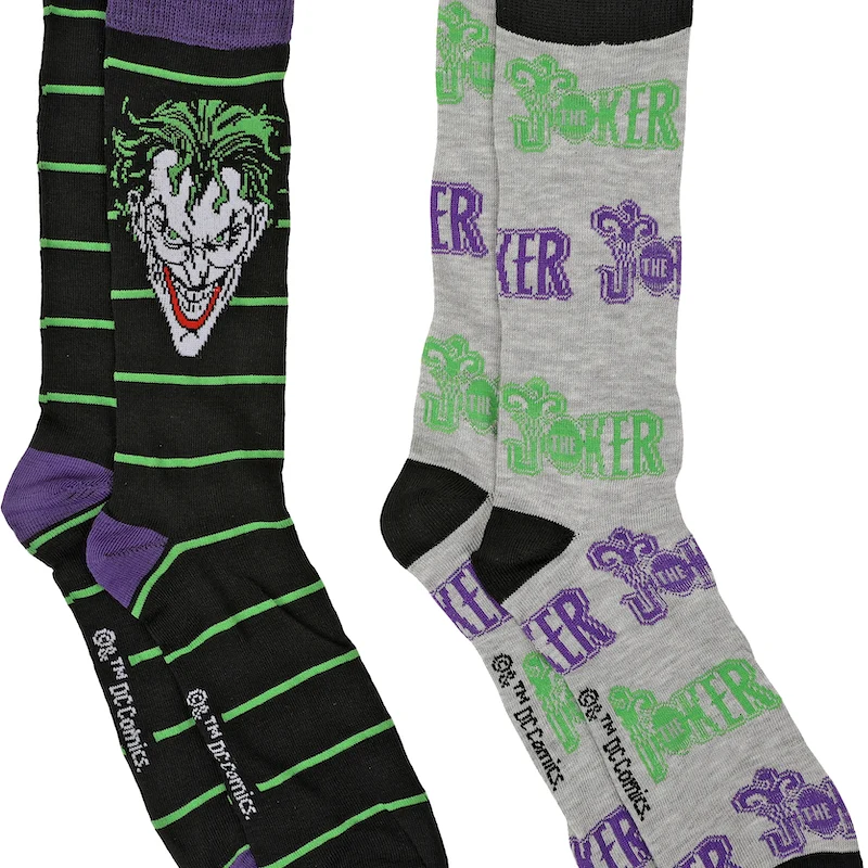 The Joker 2-Pack DC Comics Socks