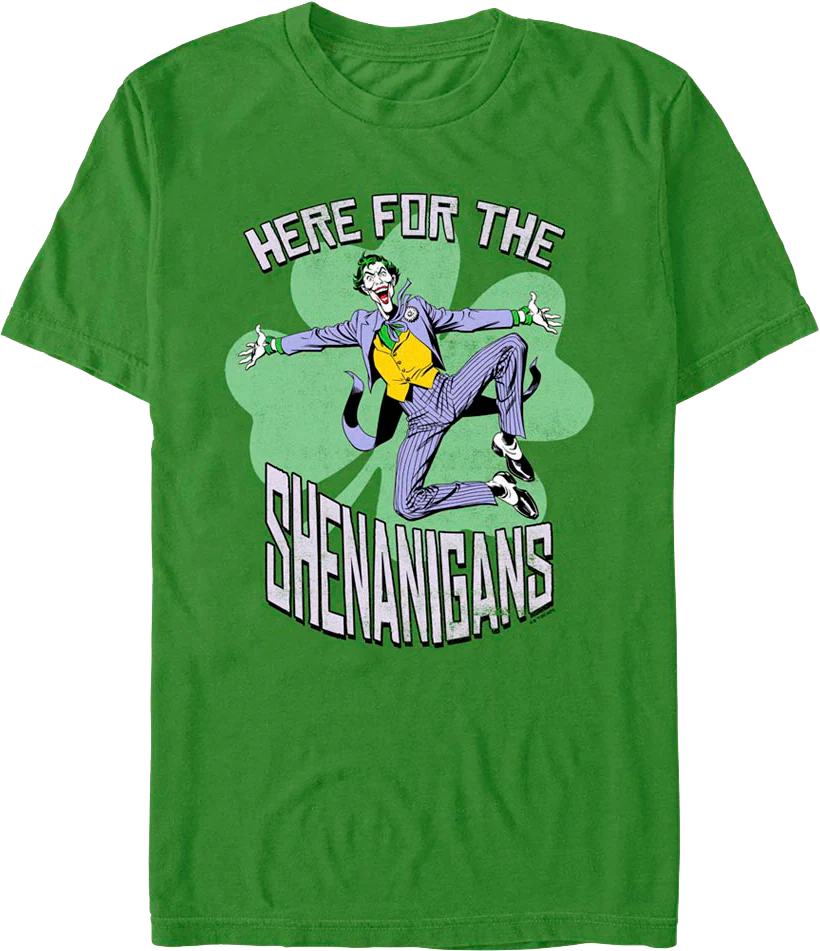 The Joker Here For The Shenanigans DC Comics T-Shirt